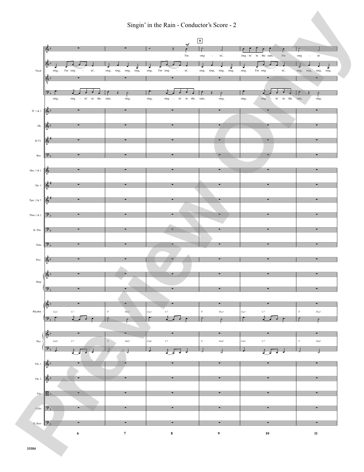 Singin' in the Rain: Choral SoundPax