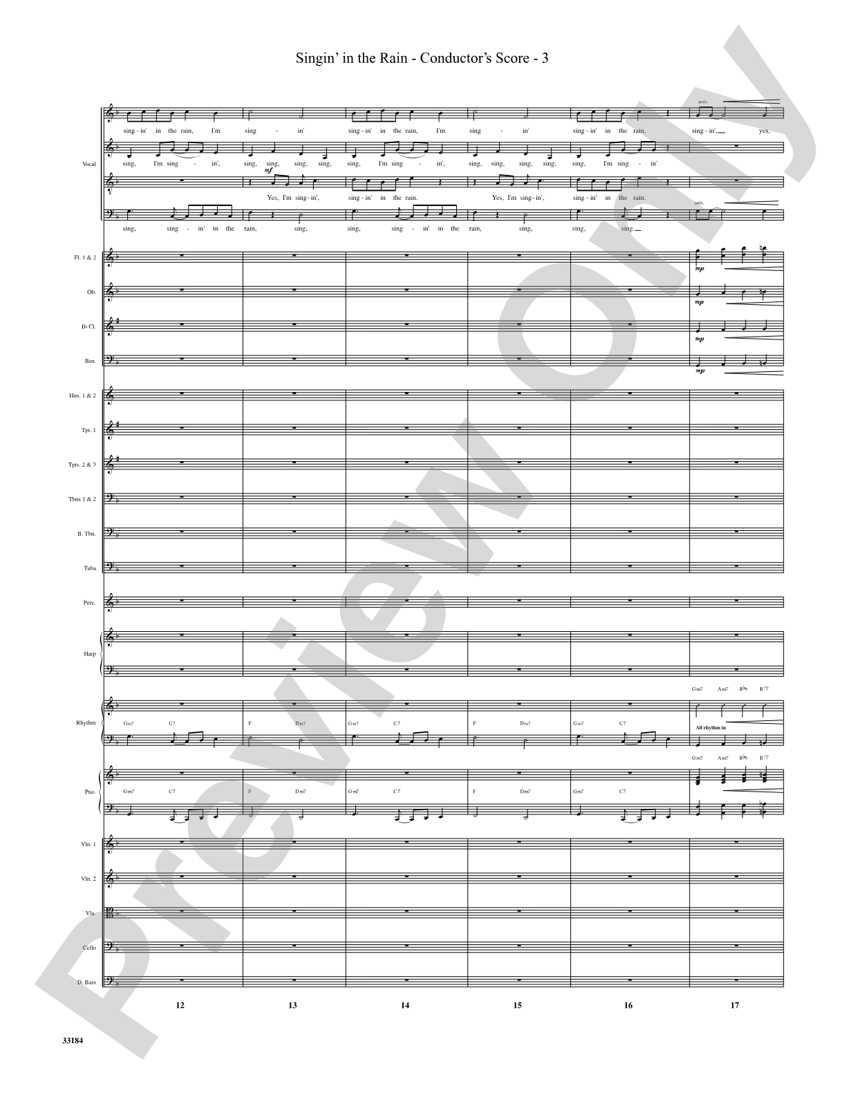 Singin' in the Rain: Choral SoundPax