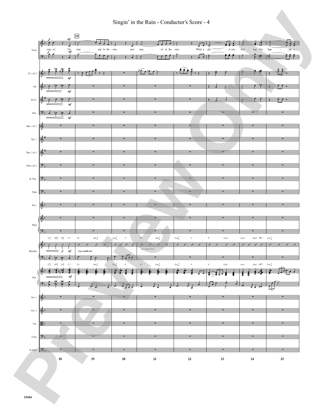 Singin' in the Rain: Choral SoundPax