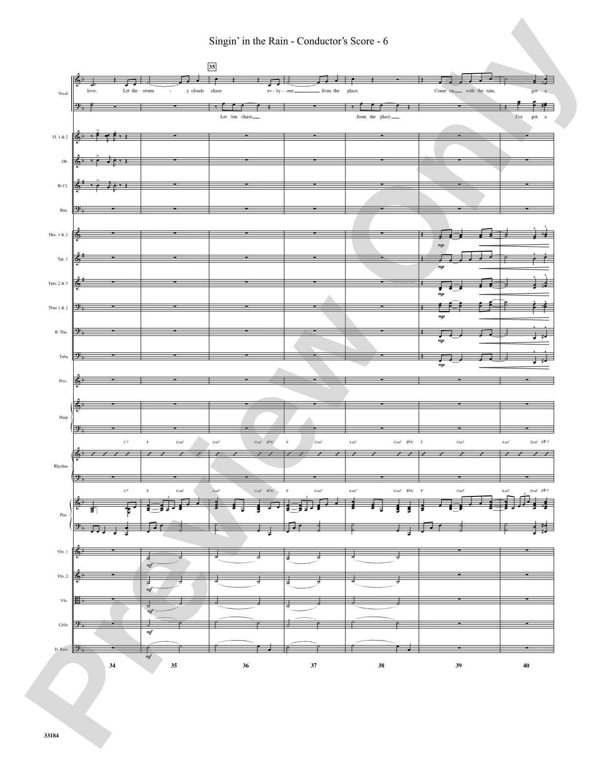 Singin' in the Rain: Choral SoundPax