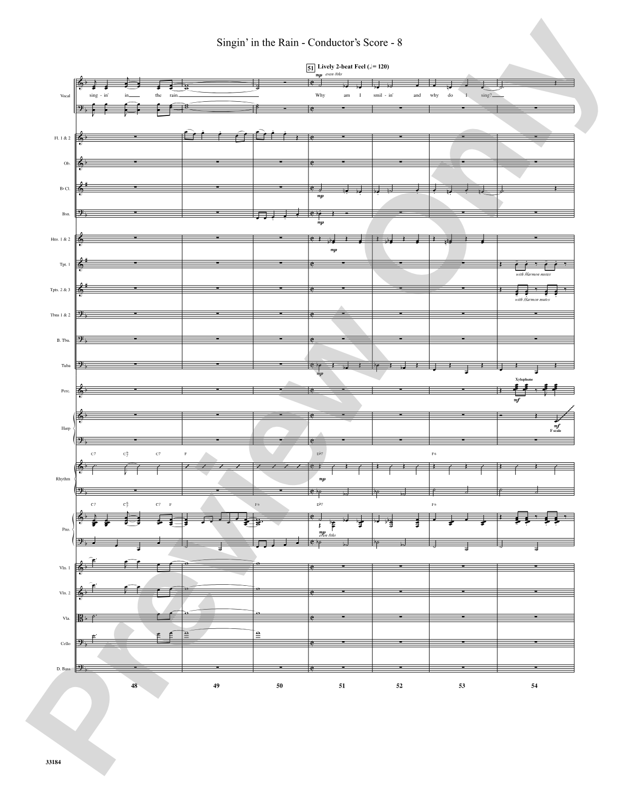 Singin' in the Rain: Choral SoundPax