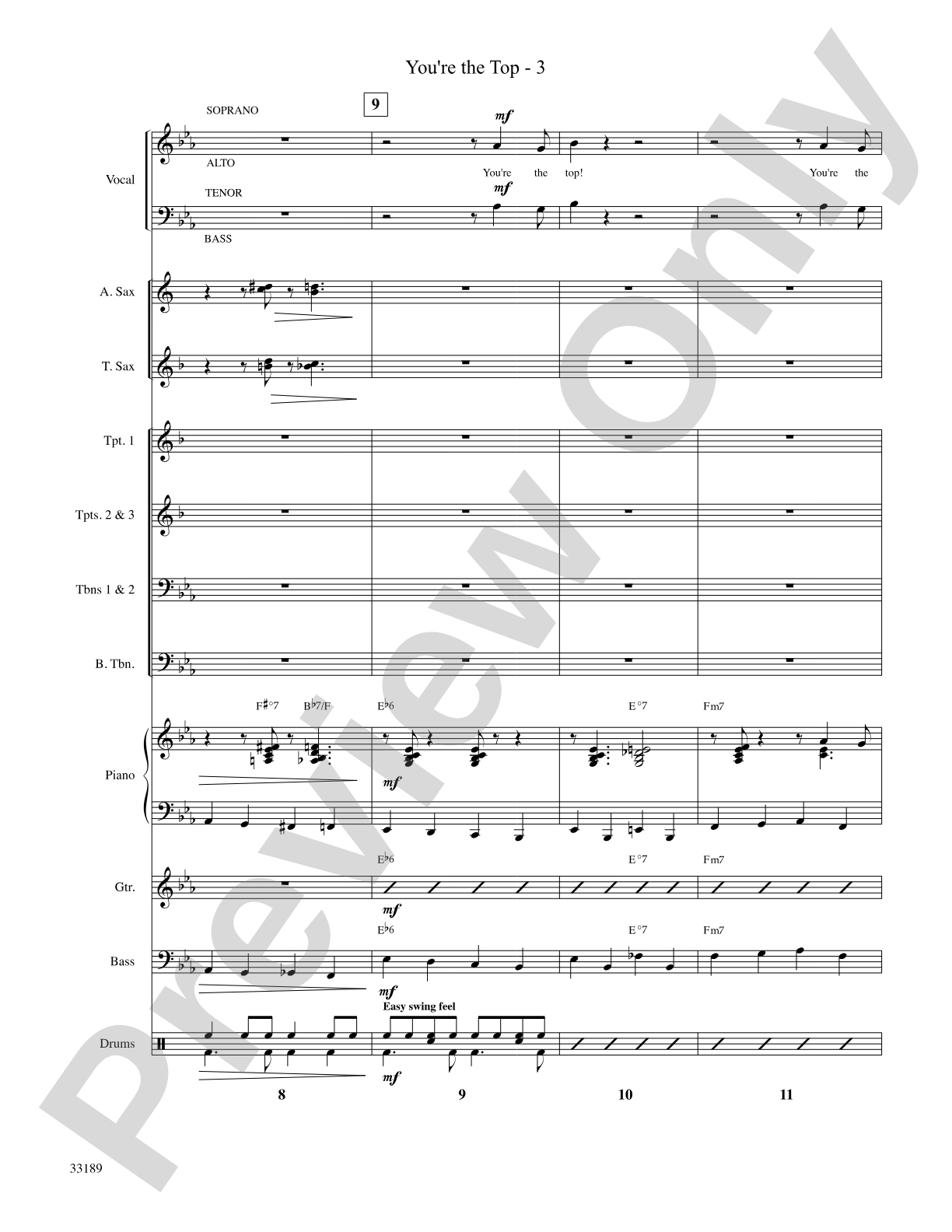 You're the Top (from the musical Anything Goes): Choral SoundPax