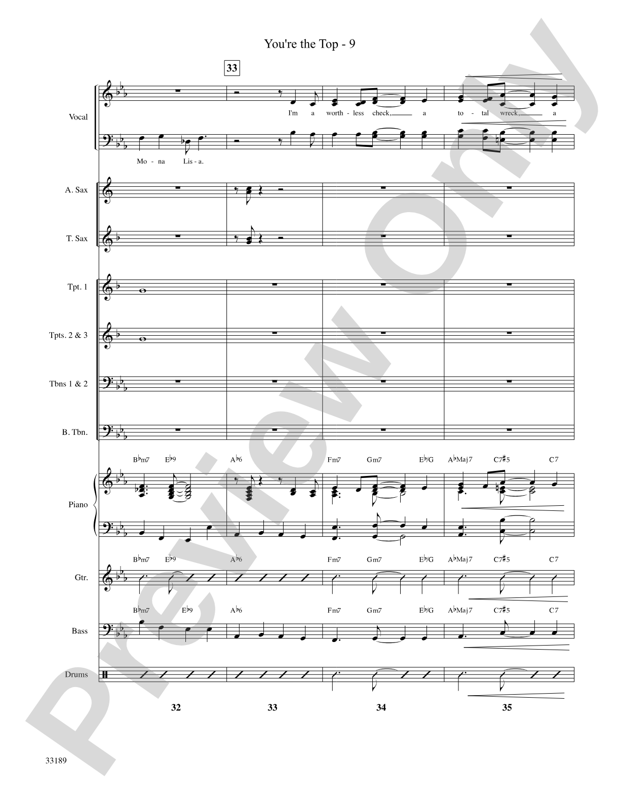 You're the Top (from the musical Anything Goes): Choral SoundPax