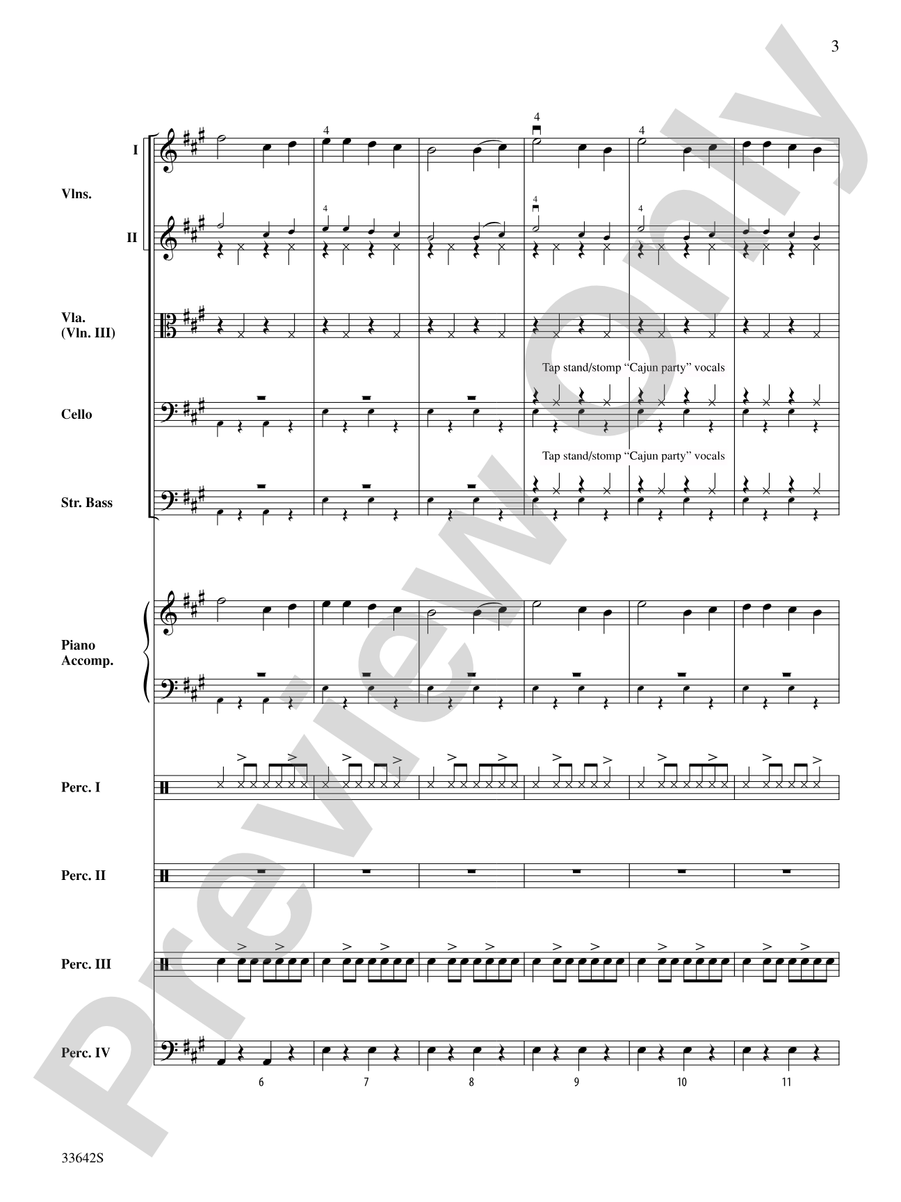 Dancin' on the Bayou: String Orchestra Conductor Score & Parts