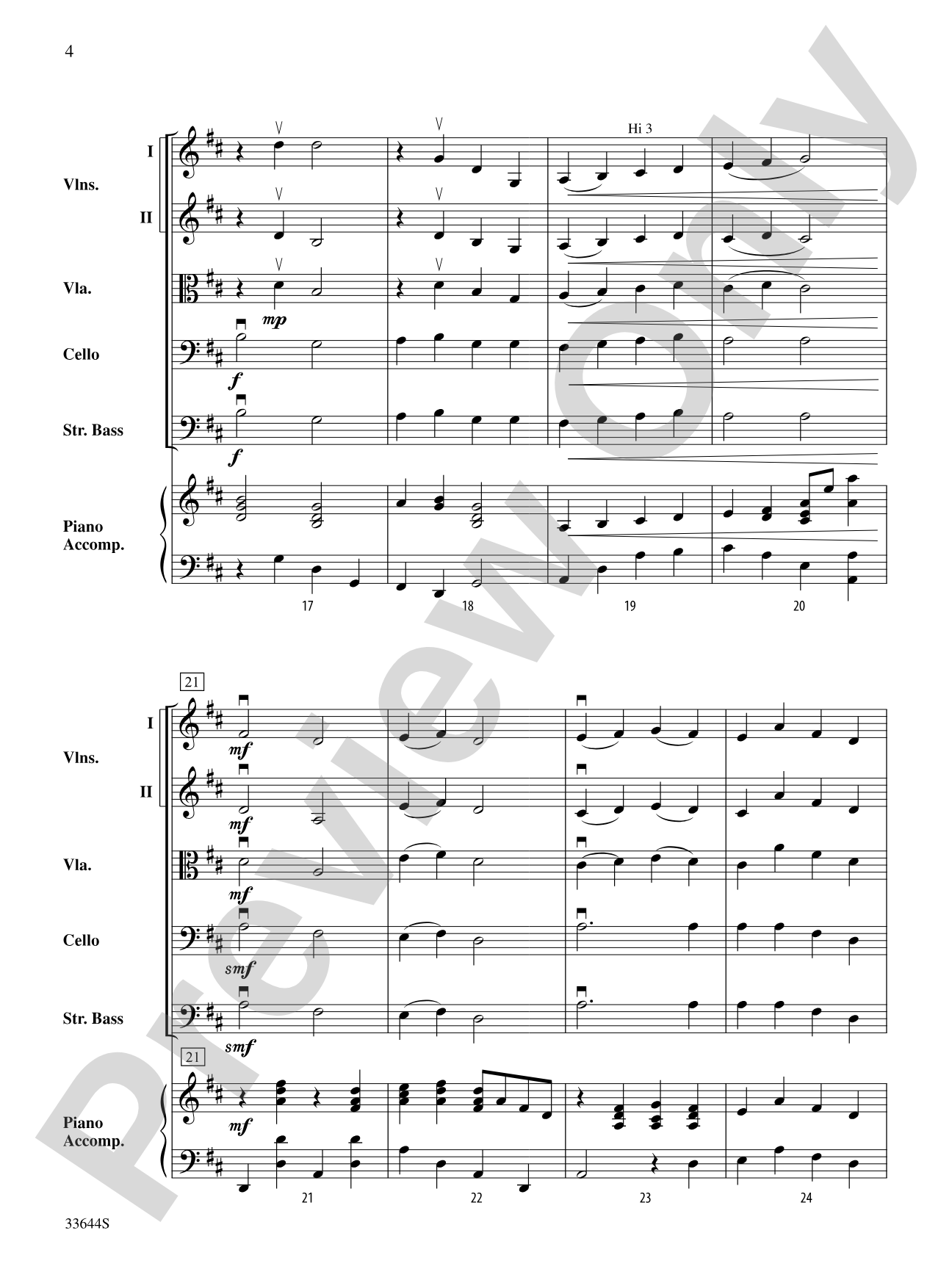 Dodo L'enfant Dors (Sleep, Baby Sleep): String Orchestra Conductor Score & Parts