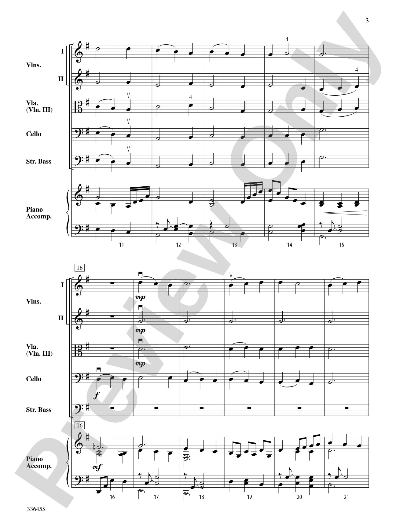 Two French Folk Tunes: String Orchestra Conductor Score & Parts