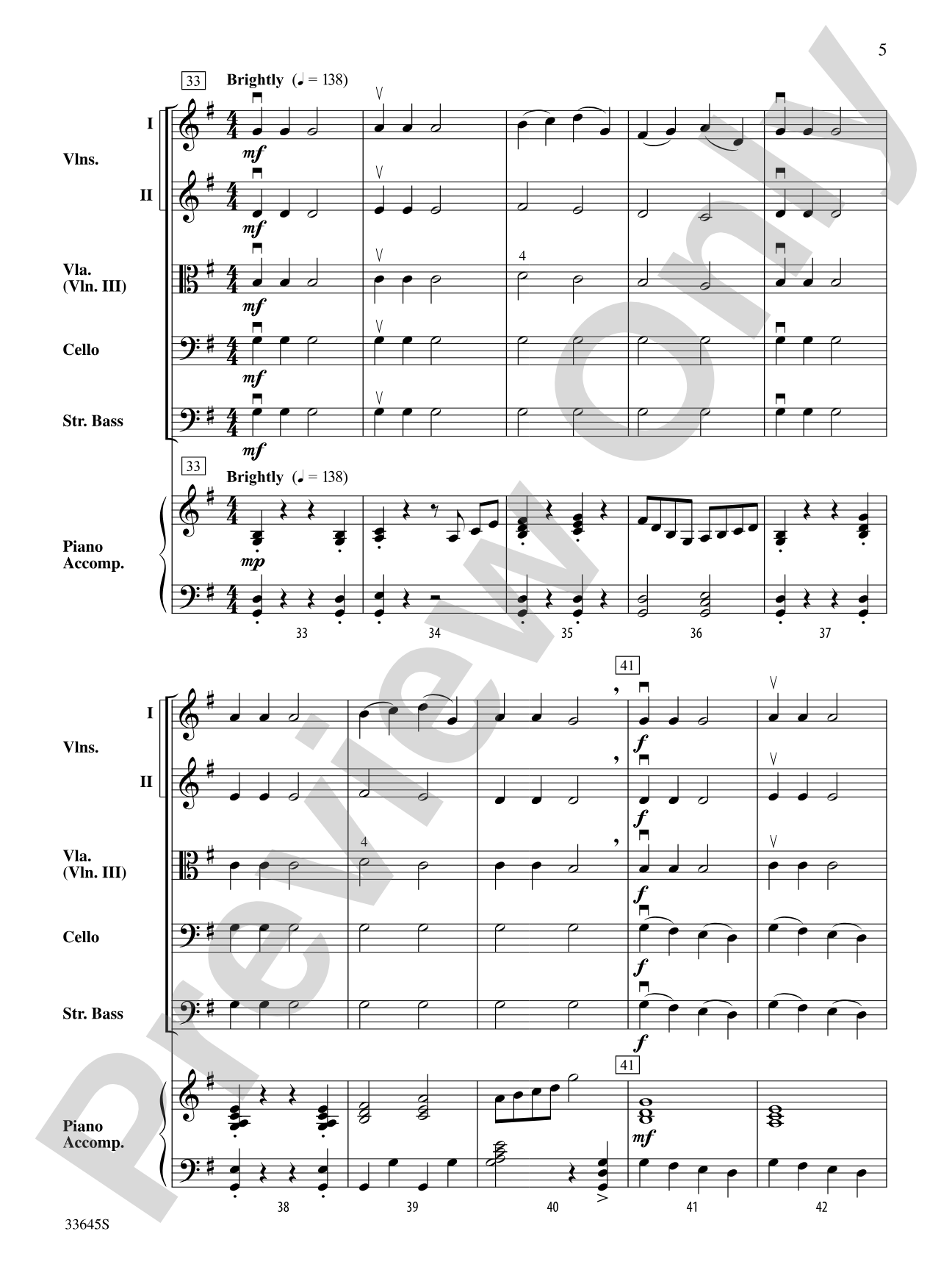 Two French Folk Tunes: String Orchestra Conductor Score & Parts