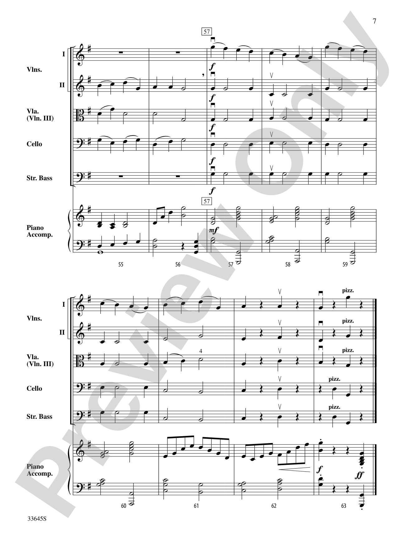 Two French Folk Tunes: String Orchestra Conductor Score & Parts