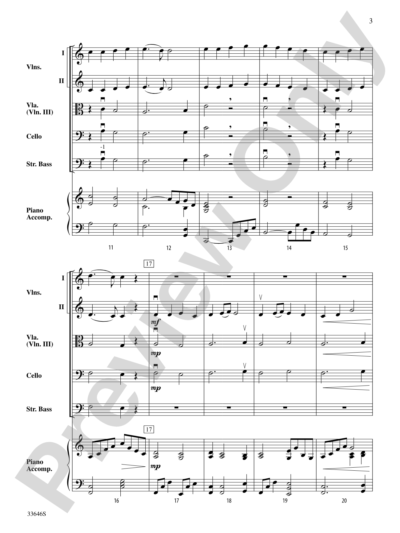 Symphonic Variants on Ode to Joy: String Orchestra Conductor Score & Parts