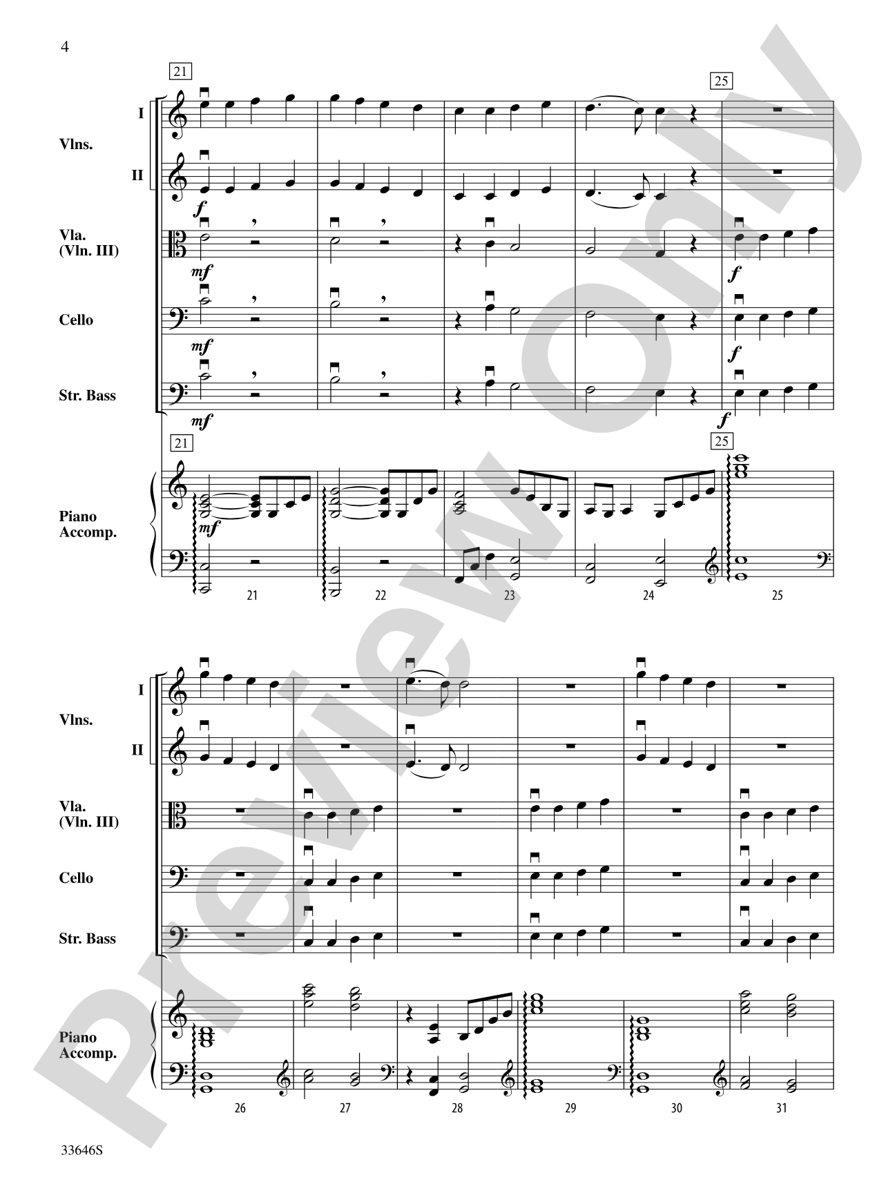 Symphonic Variants on Ode to Joy: String Orchestra Conductor Score & Parts