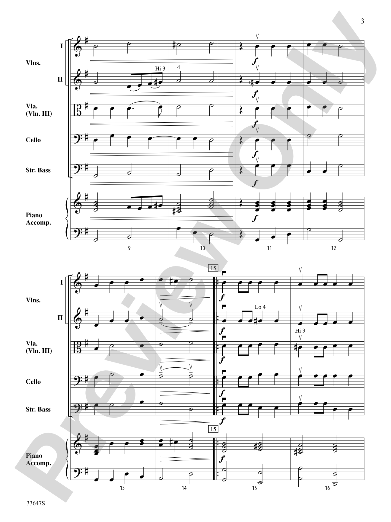 O Eyes of My Beloved: String Orchestra Conductor Score & Parts