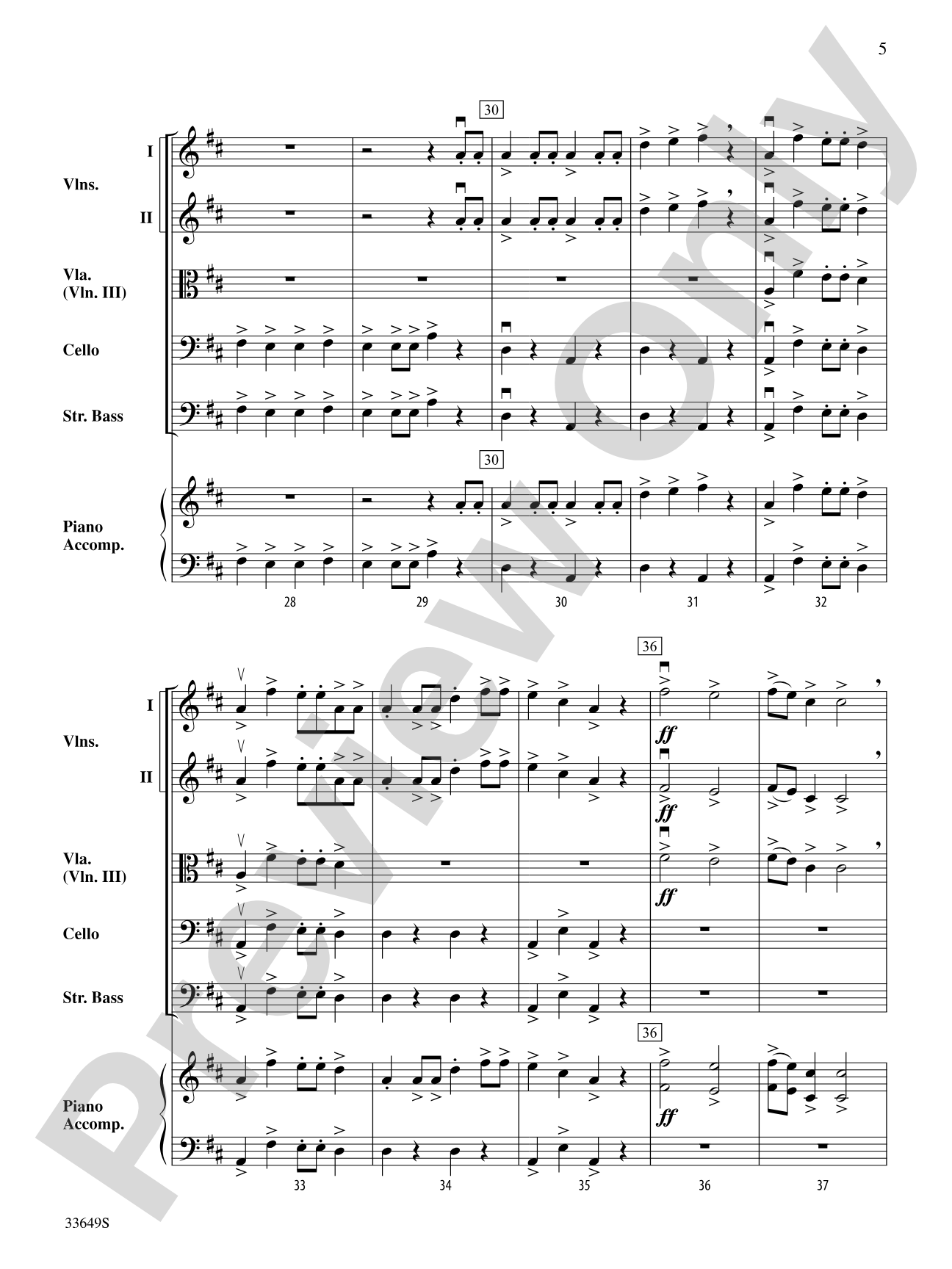 Santa Goes Wild West: String Orchestra Conductor Score & Parts