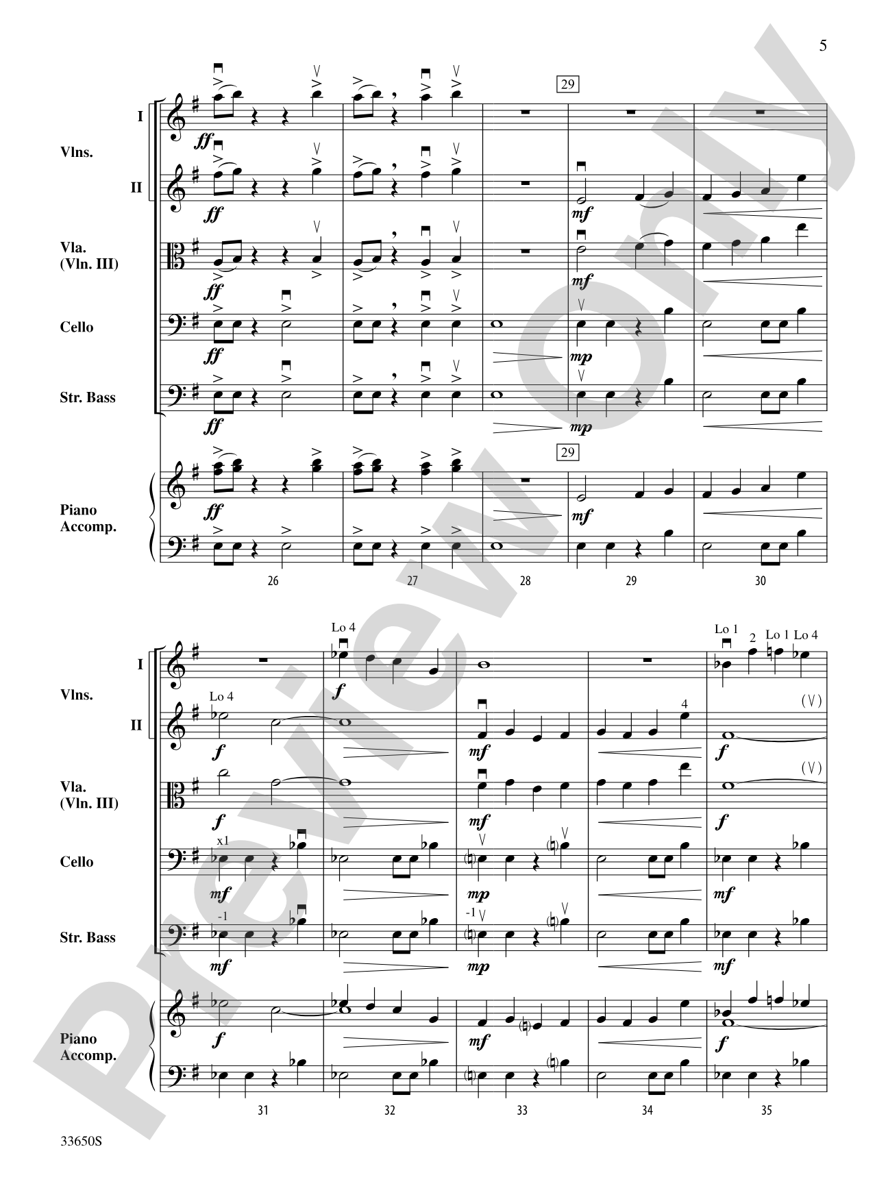 Avenger: String Orchestra Conductor Score & Parts