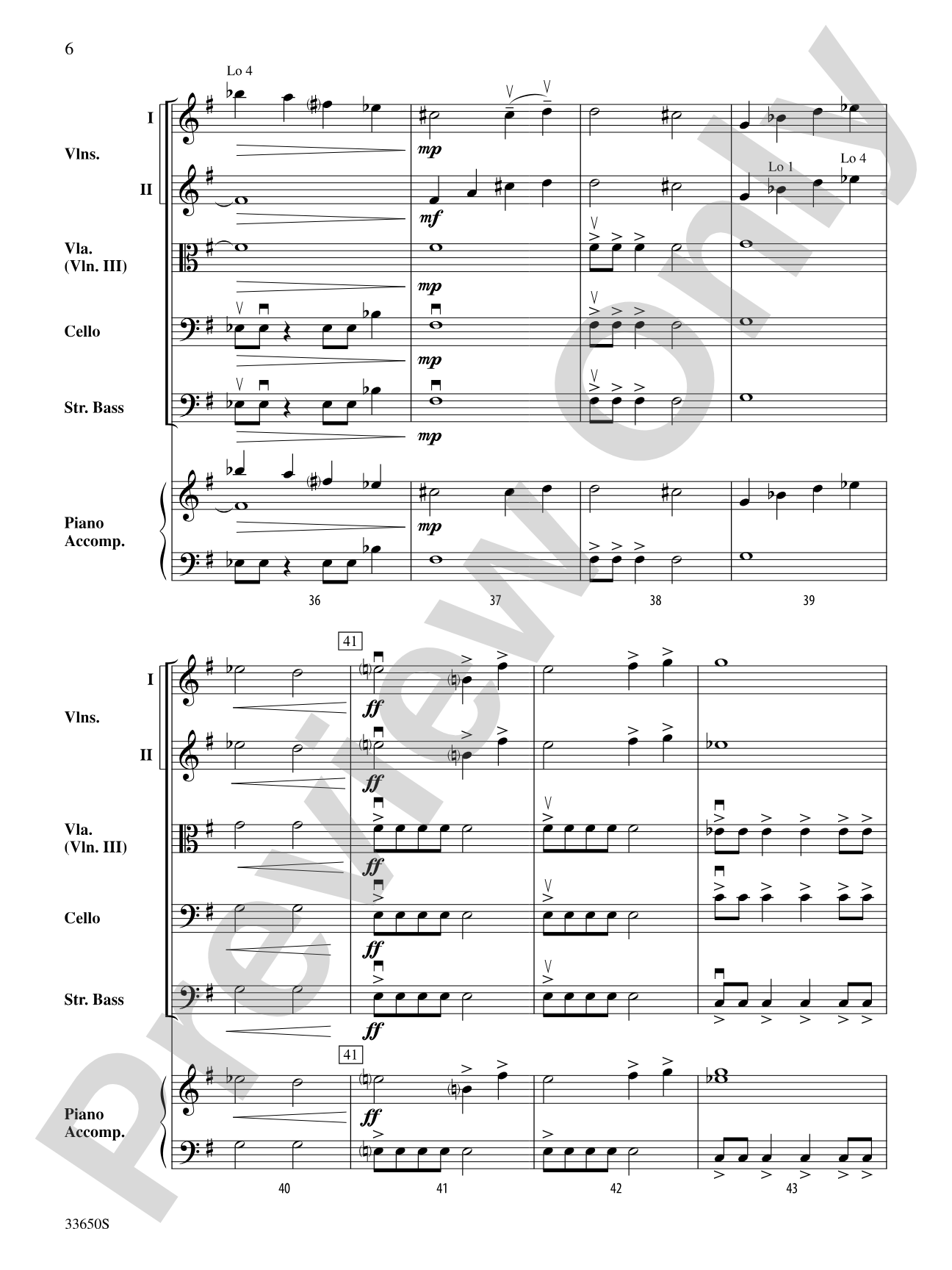 Avenger: String Orchestra Conductor Score & Parts