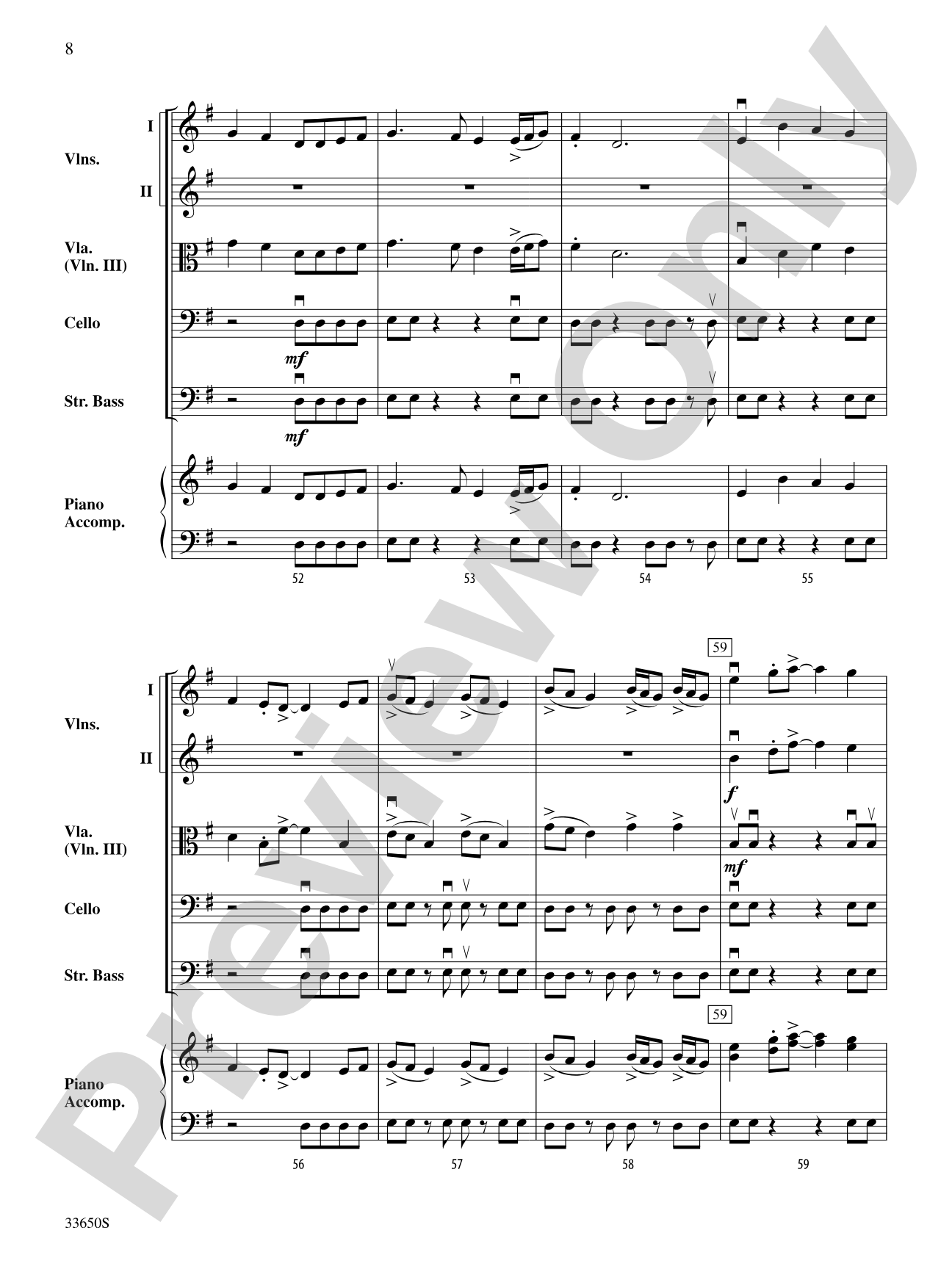 Avenger: String Orchestra Conductor Score & Parts