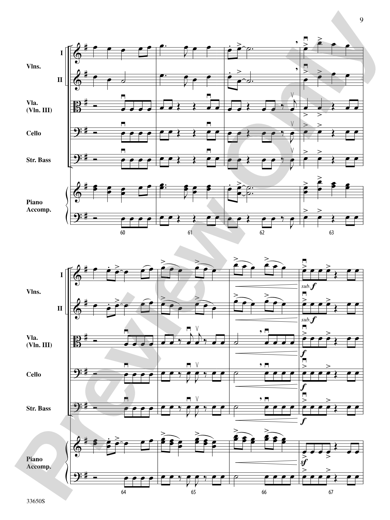 Avenger: String Orchestra Conductor Score & Parts