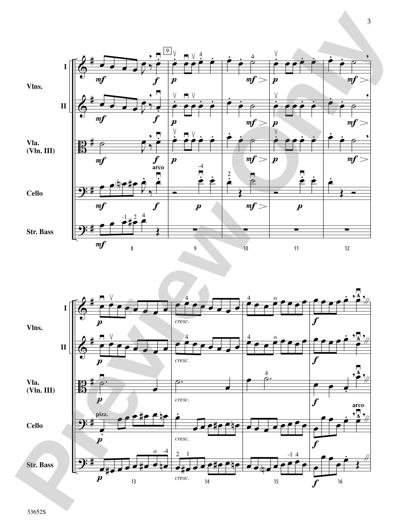 March from The Nutcracker: String Orchestra Conductor Score & Parts
