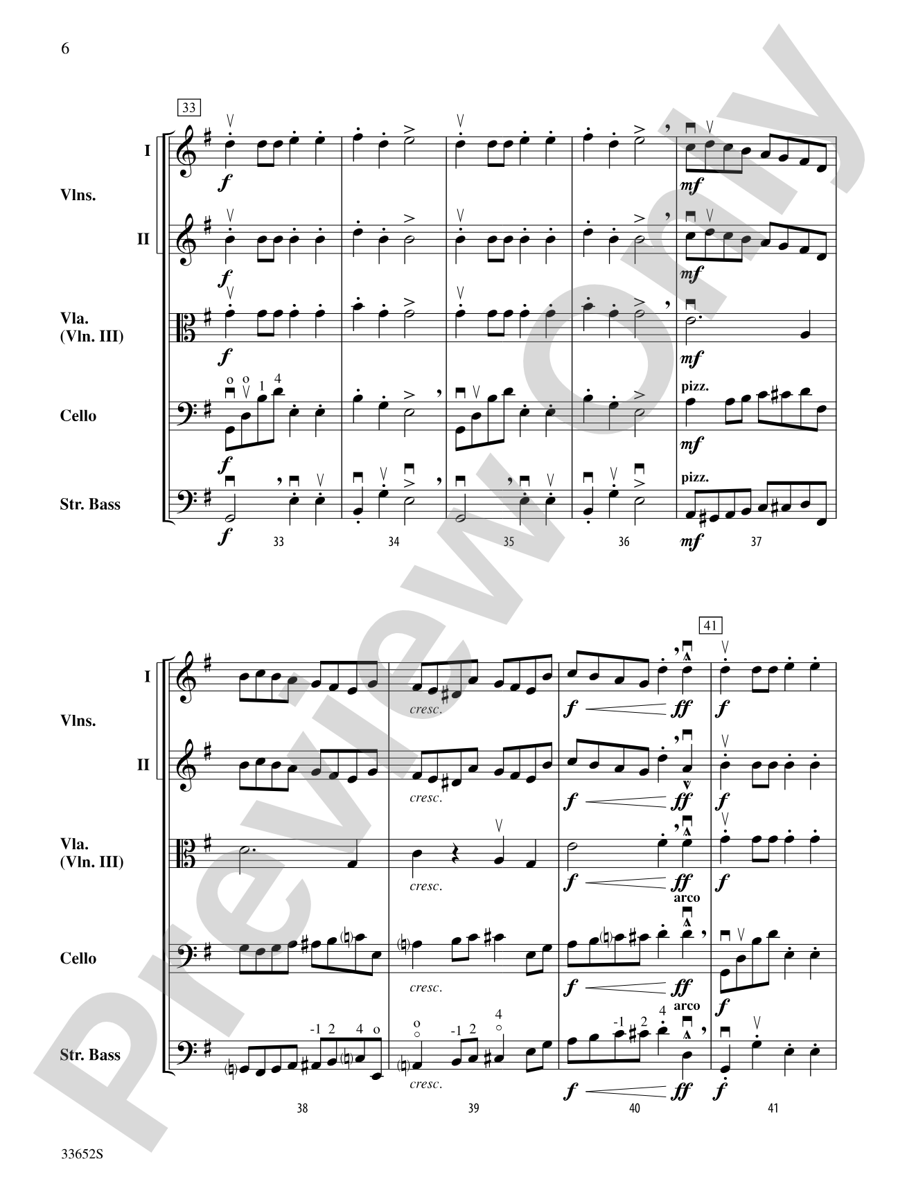 March from The Nutcracker: String Orchestra Conductor Score & Parts