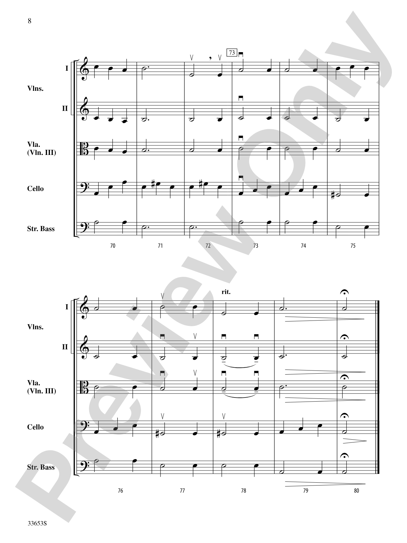 La Marmotte: String Orchestra Conductor Score & Parts