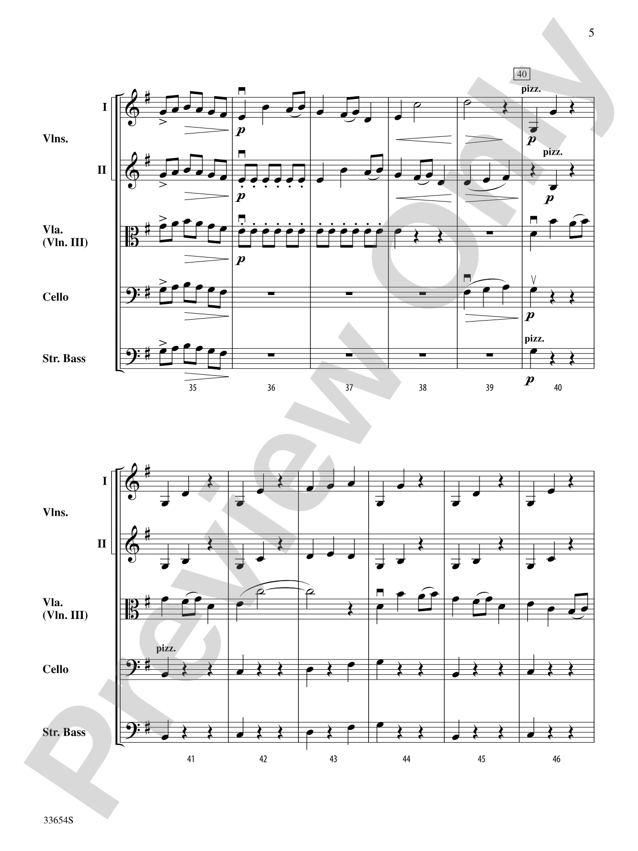 Aurora Borealis: String Orchestra Conductor Score & Parts