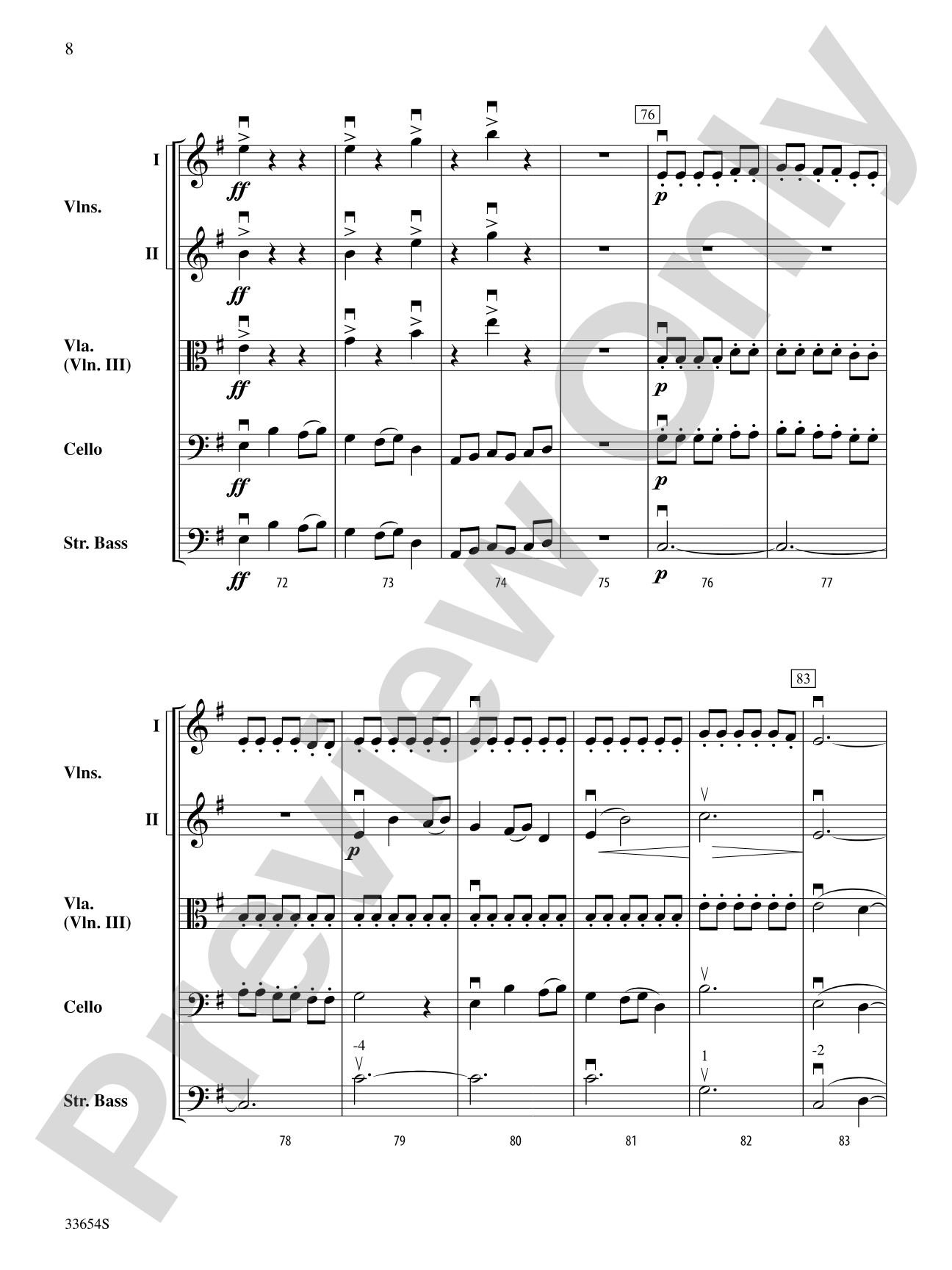 Aurora Borealis: String Orchestra Conductor Score & Parts
