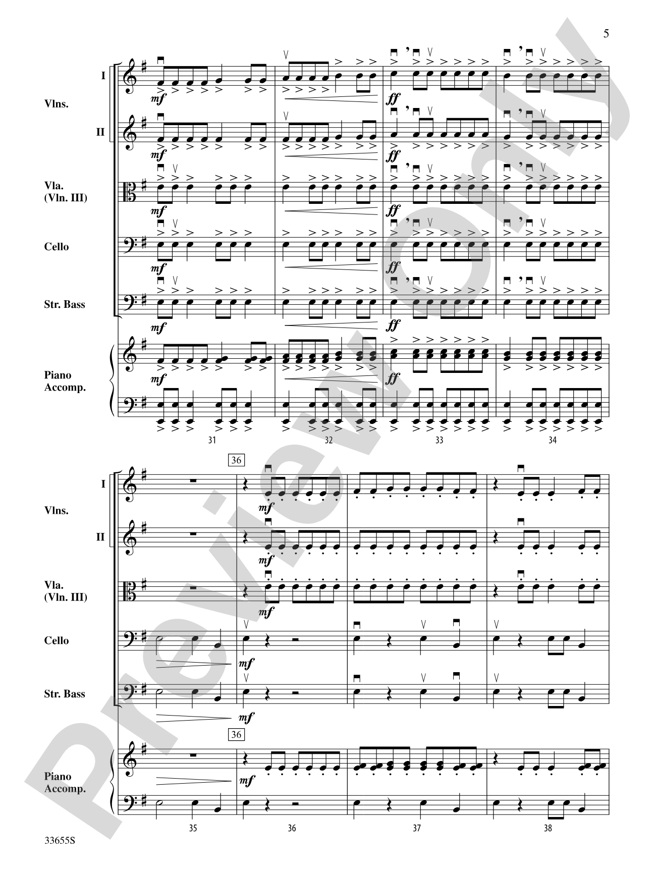 Battle of the Ancient Dragons: String Orchestra Conductor Score & Parts
