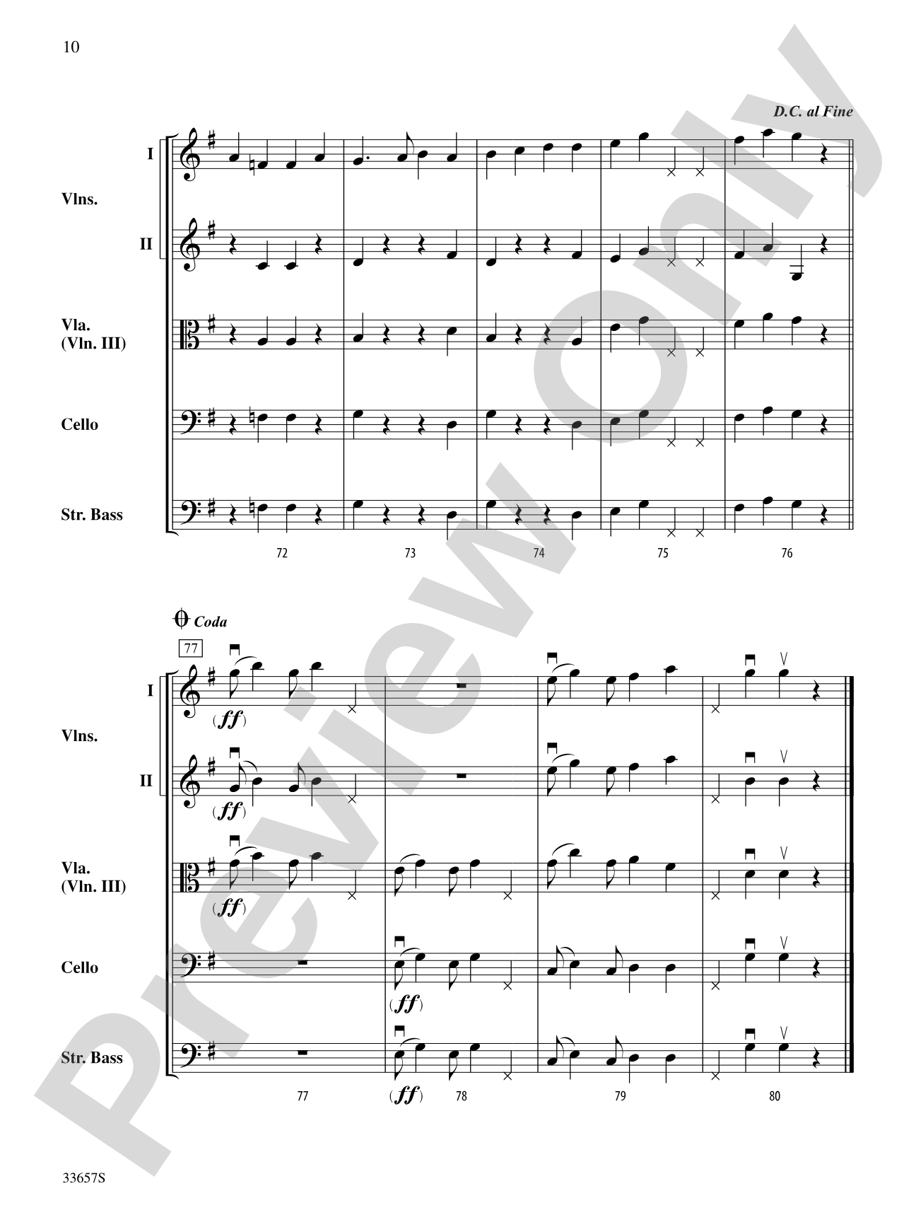 The Double Stomp Romp: String Orchestra Conductor Score & Parts