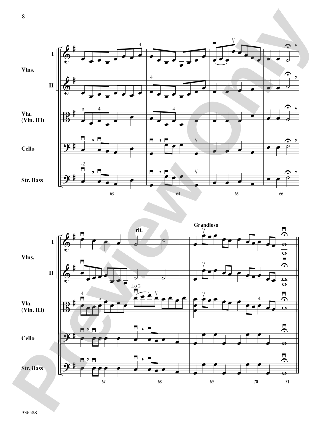 Good King Wenceslas: String Orchestra Conductor Score & Parts