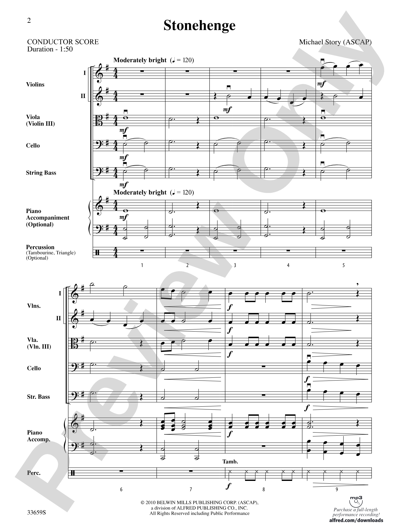 Stonehenge: String Orchestra Conductor Score & Parts