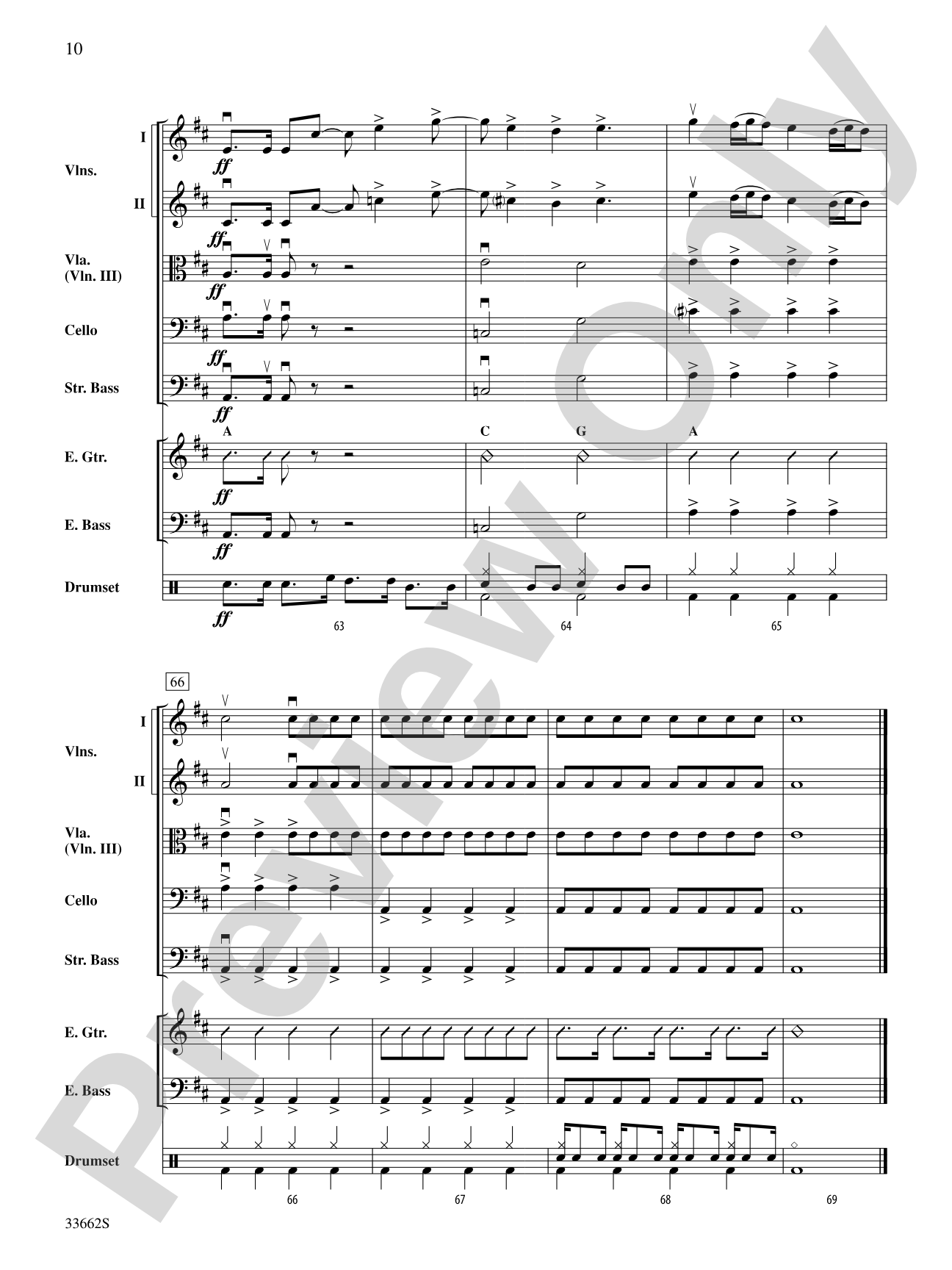 Sunshine of Your Love: String Orchestra Conductor Score & Parts
