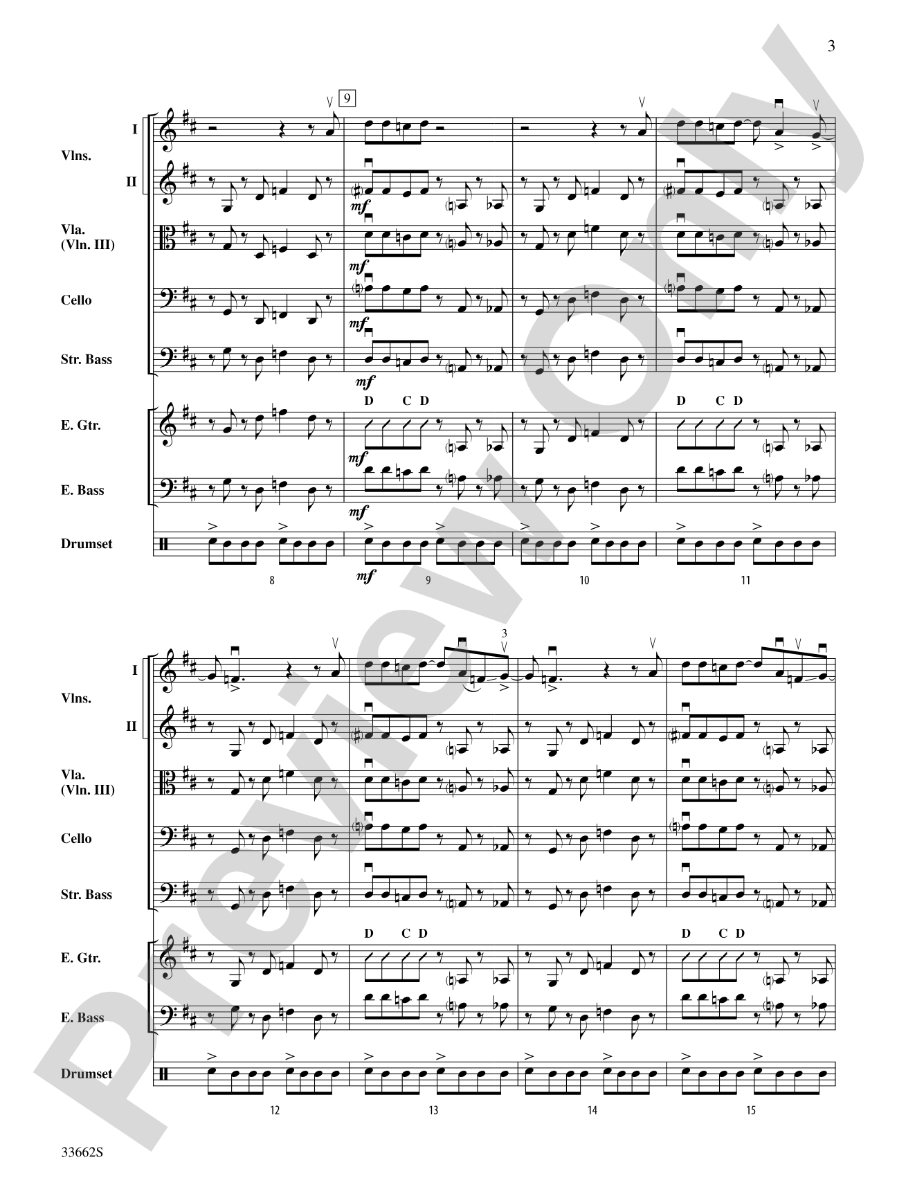Sunshine of Your Love: String Orchestra Conductor Score & Parts