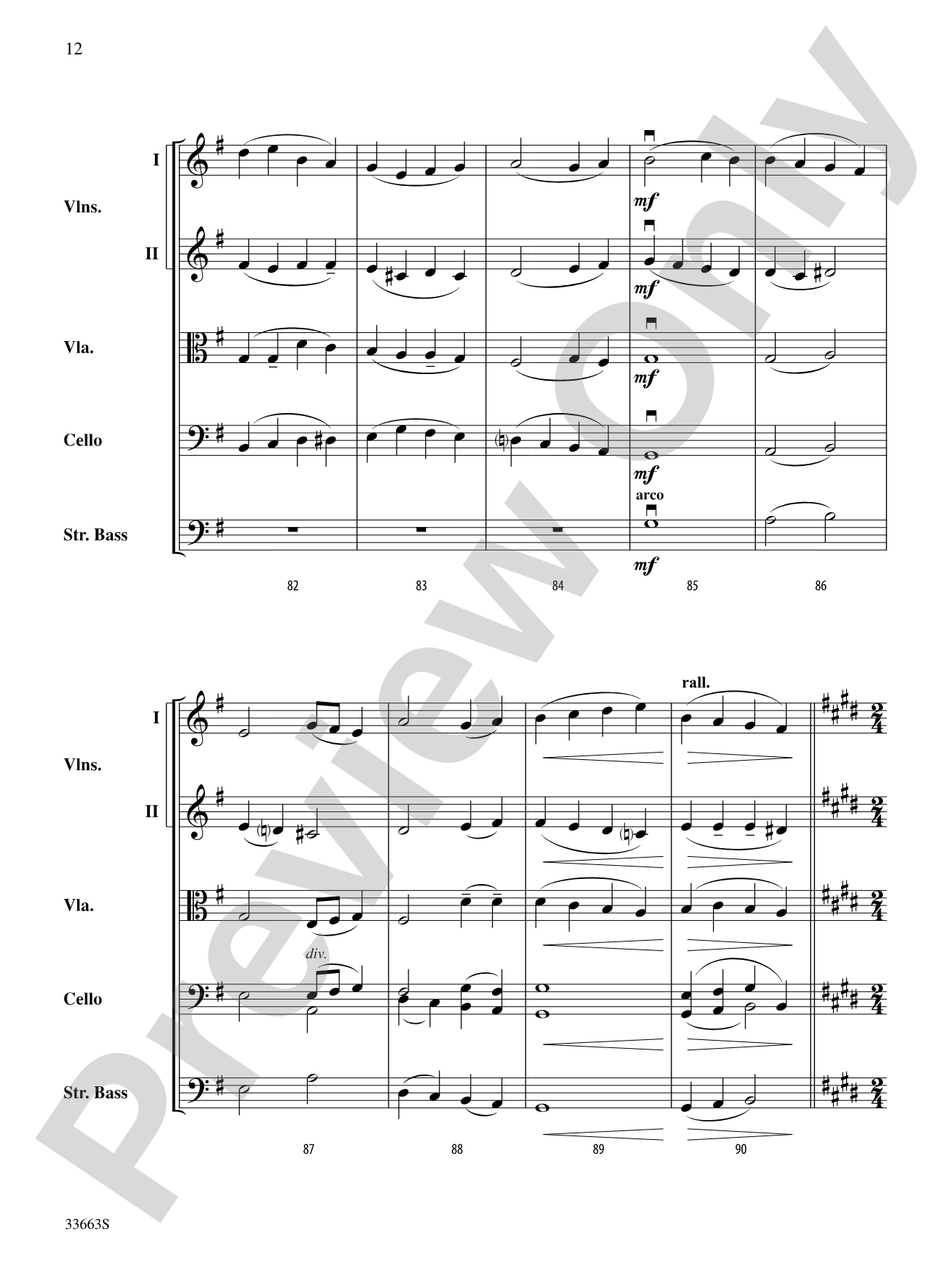 A Christmas Festival: String Orchestra Conductor Score & Parts