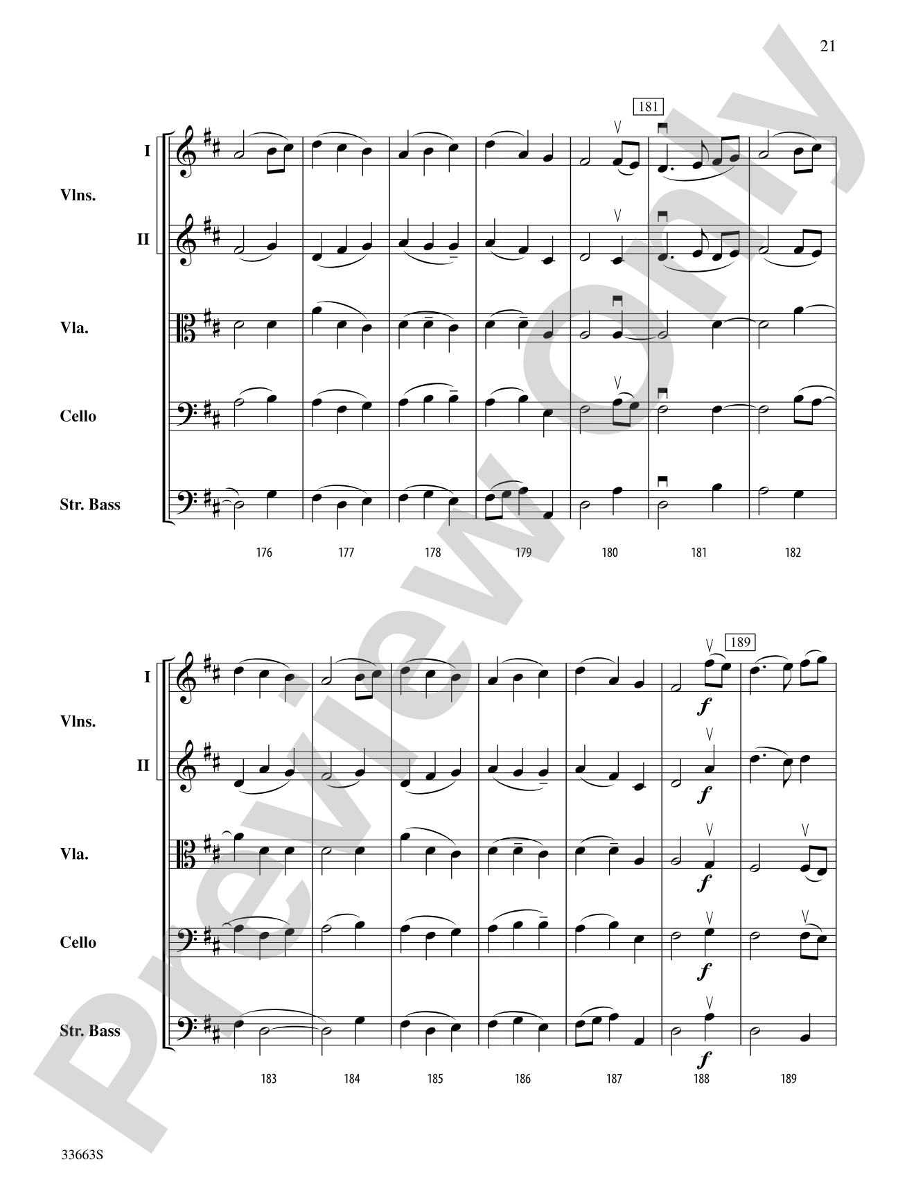 A Christmas Festival: String Orchestra Conductor Score & Parts