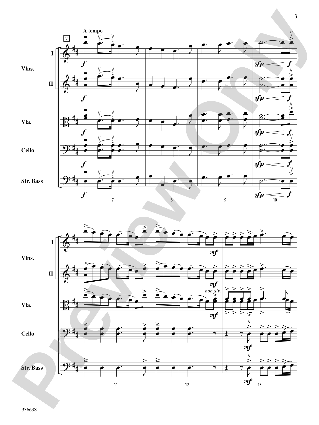 A Christmas Festival: String Orchestra Conductor Score & Parts