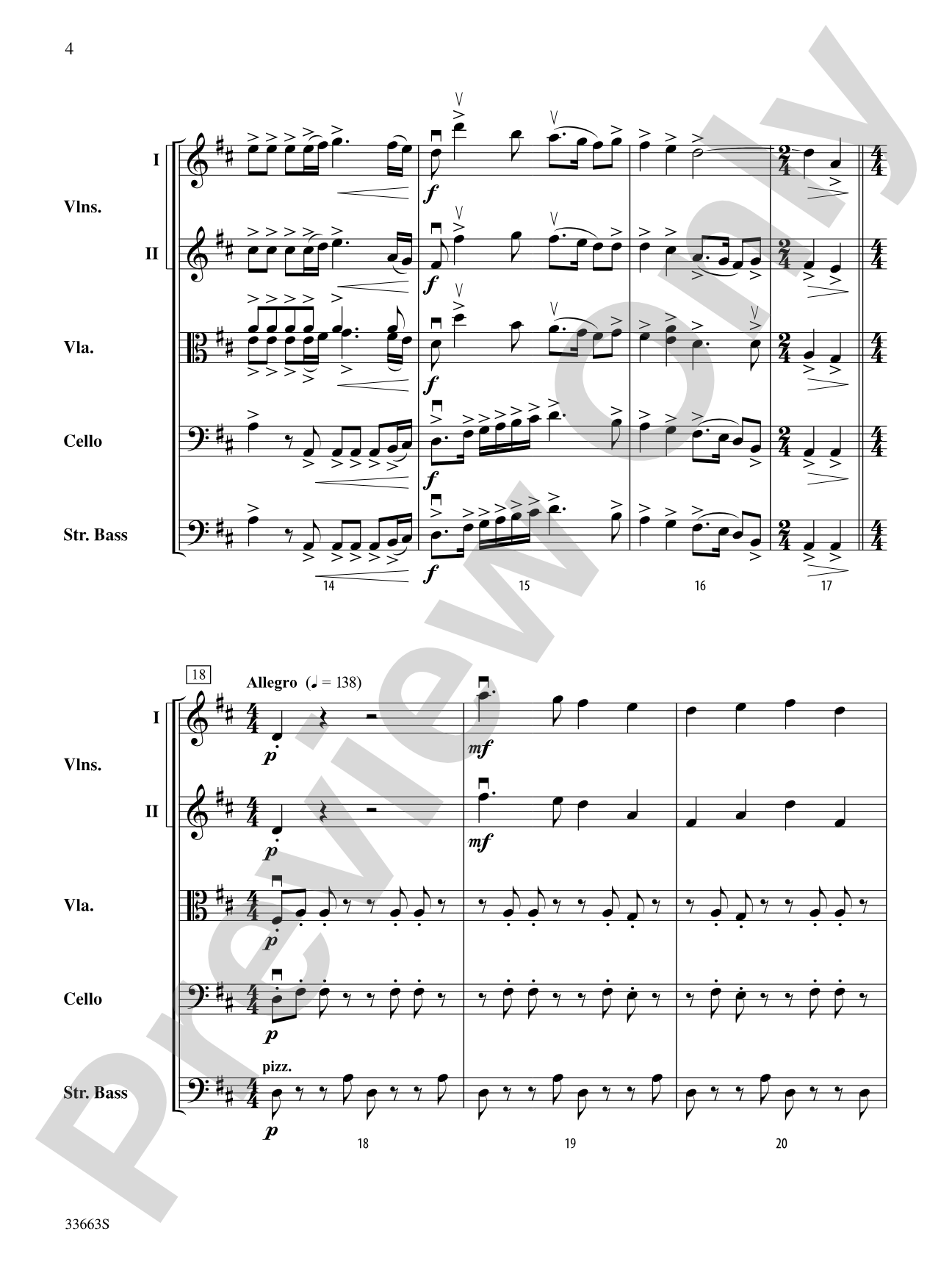 A Christmas Festival: String Orchestra Conductor Score & Parts