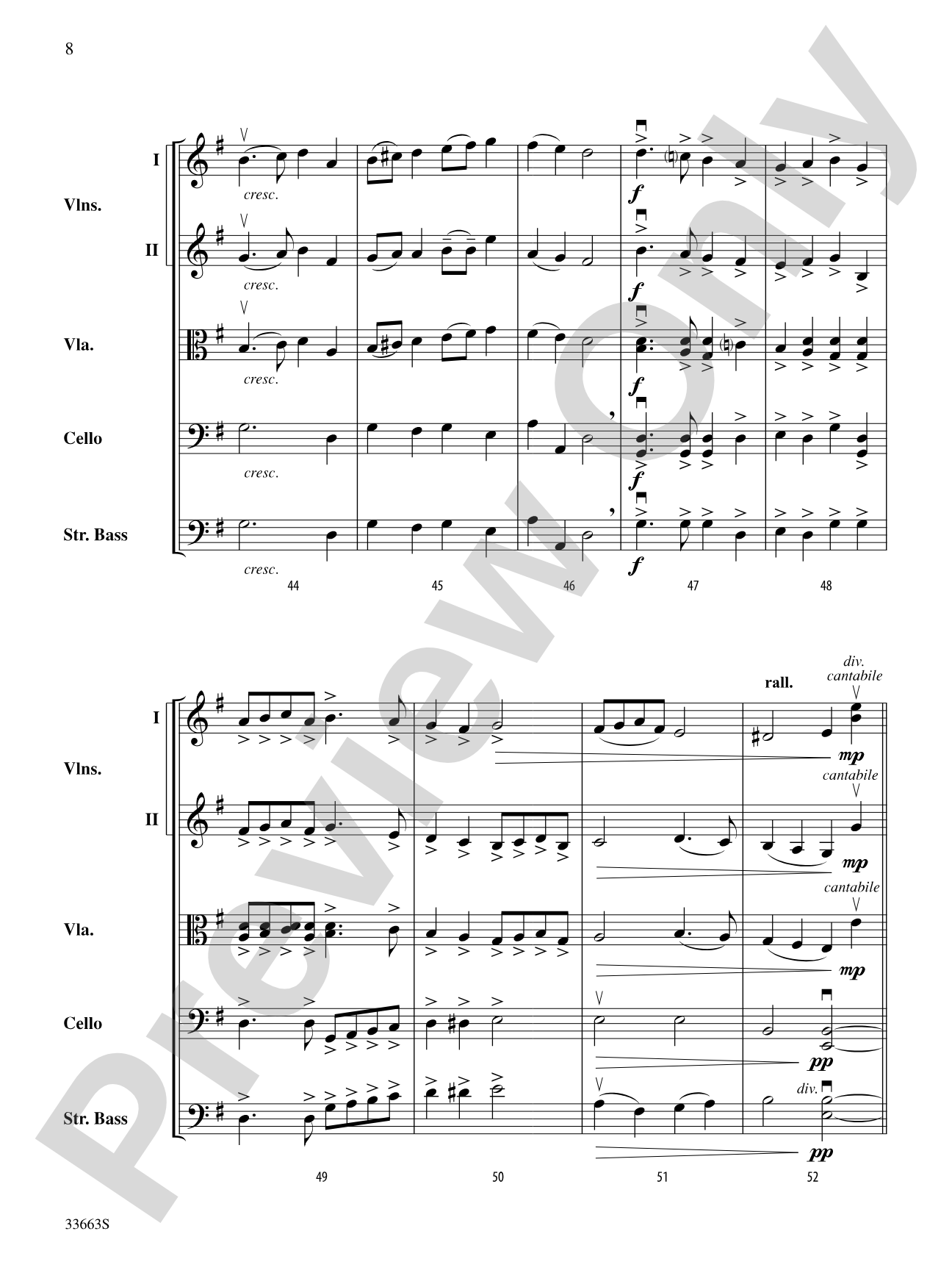 A Christmas Festival: String Orchestra Conductor Score & Parts