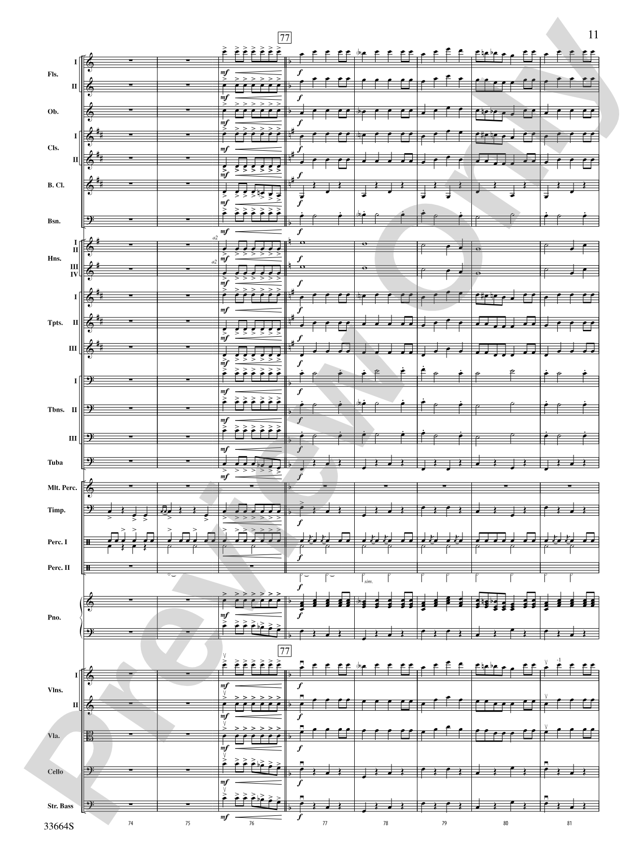 Parade of the Wooden Soldiers: Full Orchestra Conductor Score & Parts