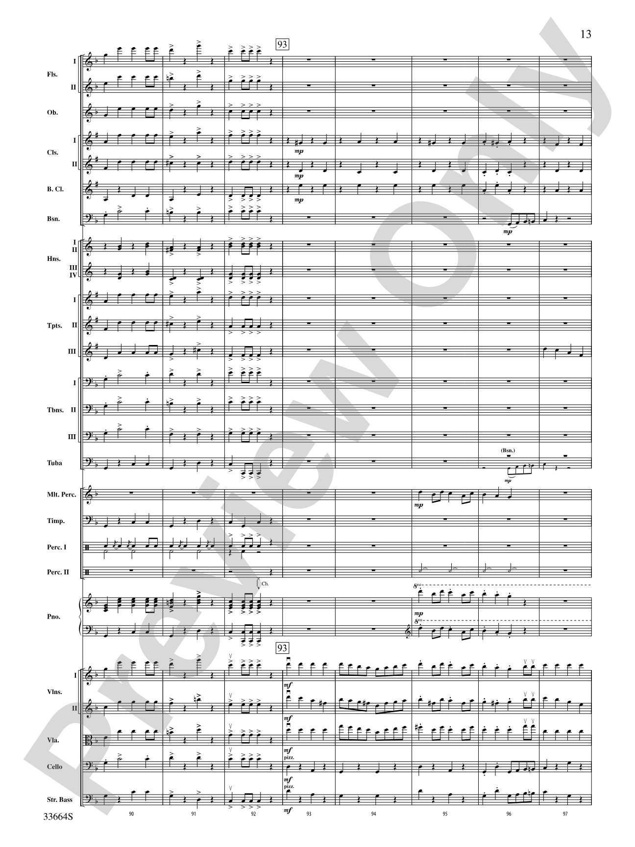 Parade of the Wooden Soldiers: Full Orchestra Conductor Score & Parts