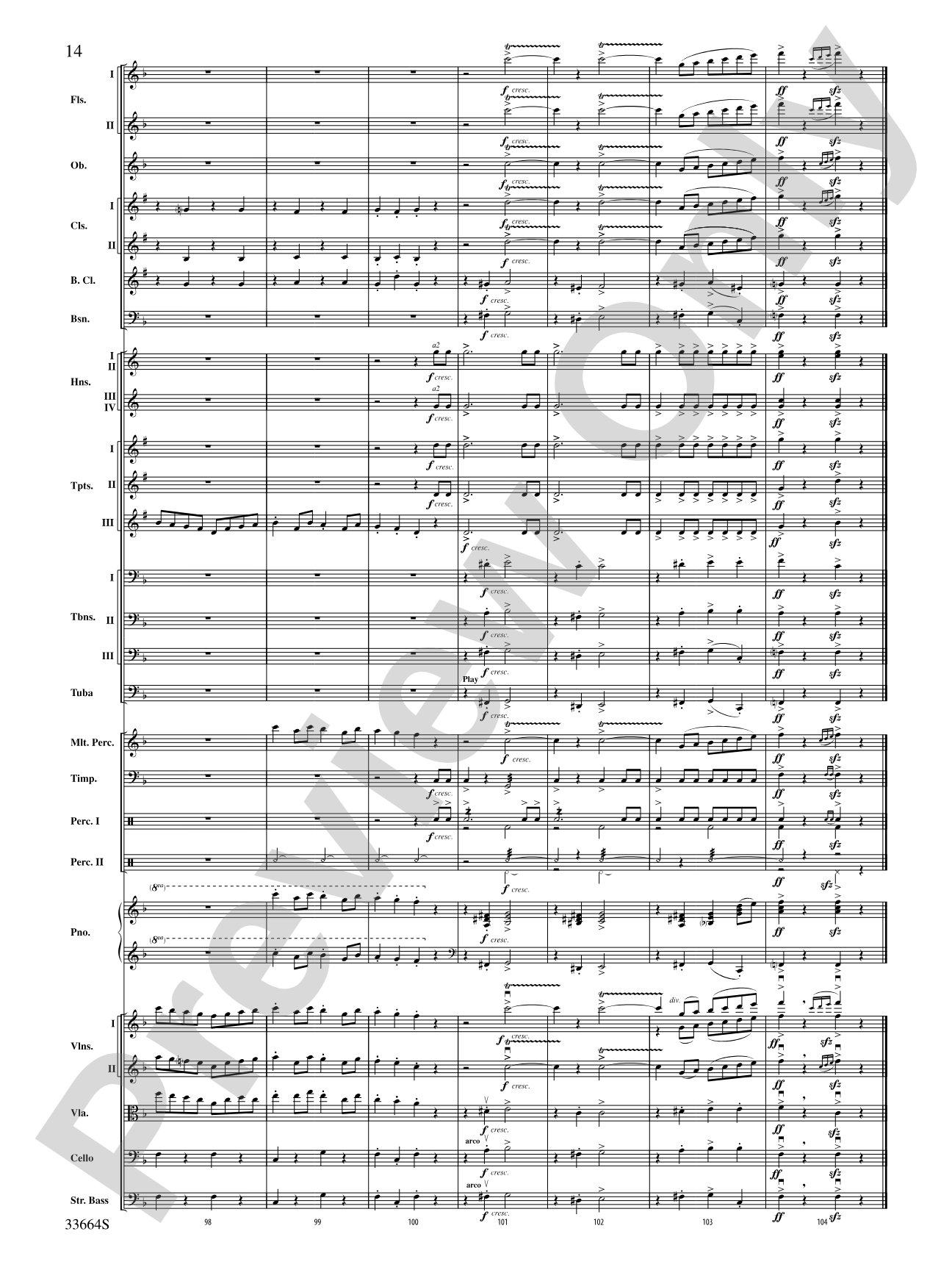 Parade of the Wooden Soldiers: Full Orchestra Conductor Score & Parts