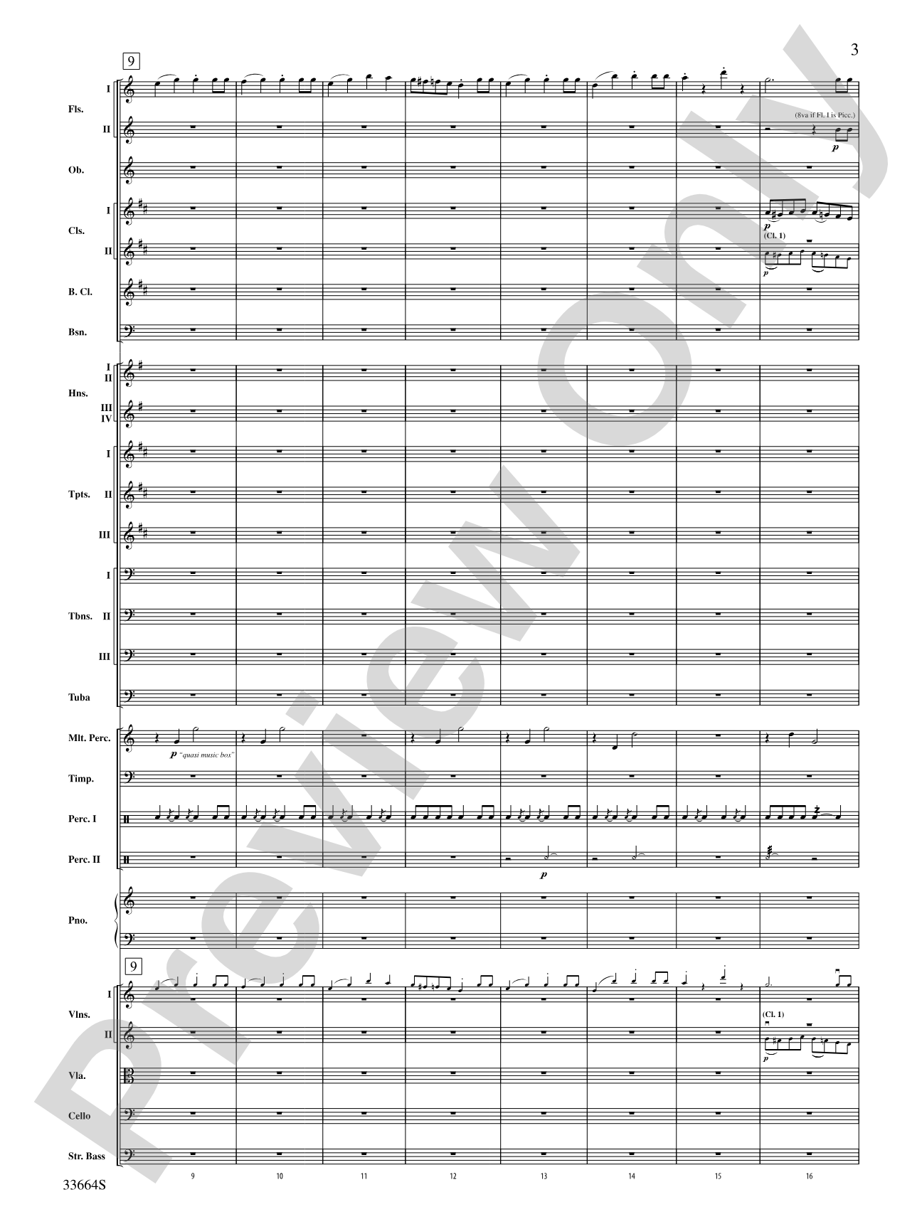 Parade of the Wooden Soldiers: Full Orchestra Conductor Score & Parts