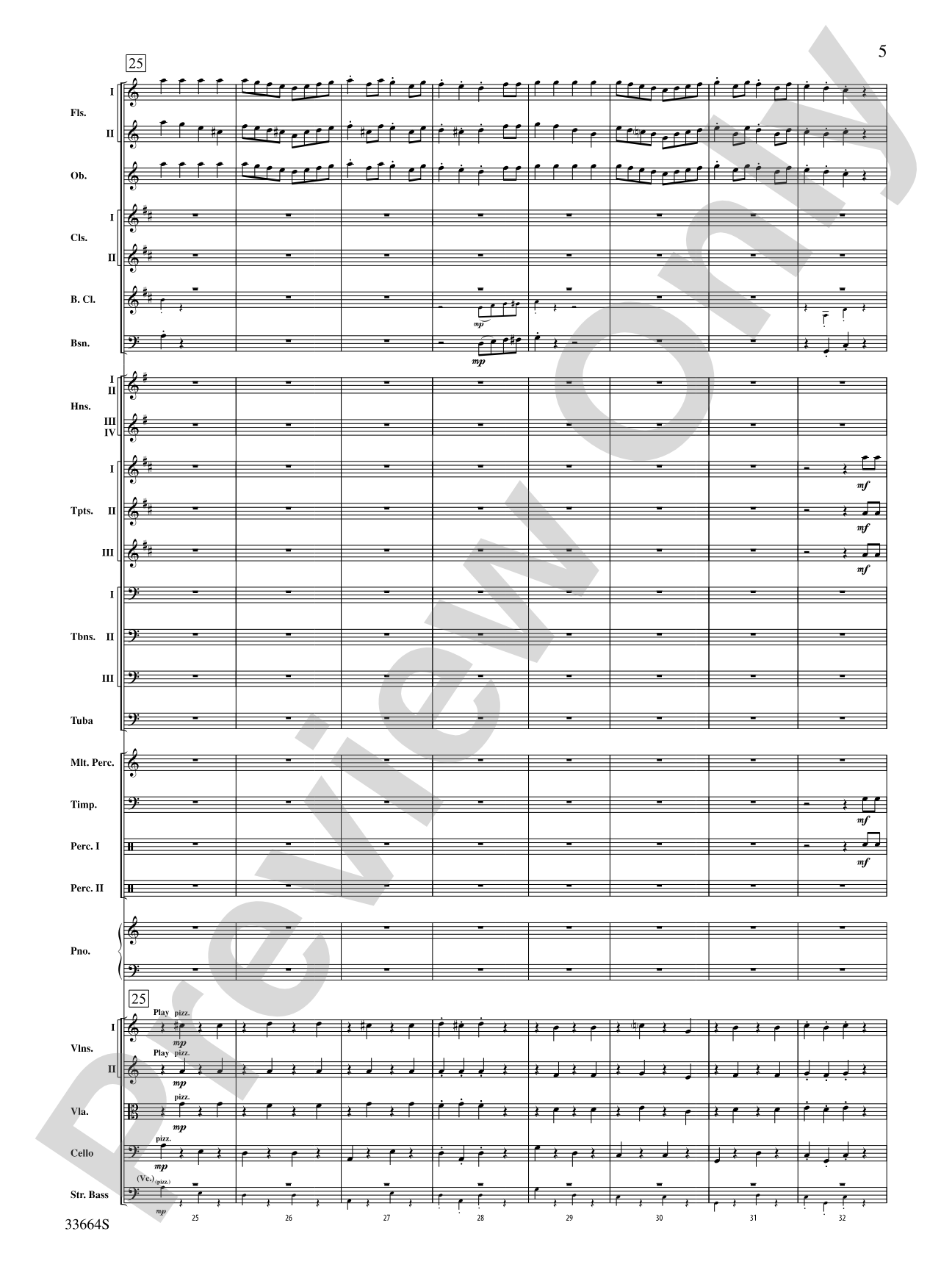 Parade of the Wooden Soldiers: Full Orchestra Conductor Score & Parts
