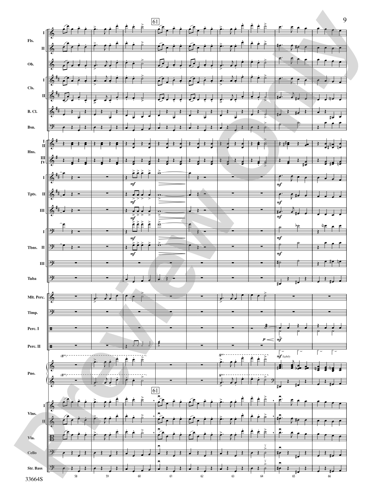Parade of the Wooden Soldiers: Full Orchestra Conductor Score & Parts
