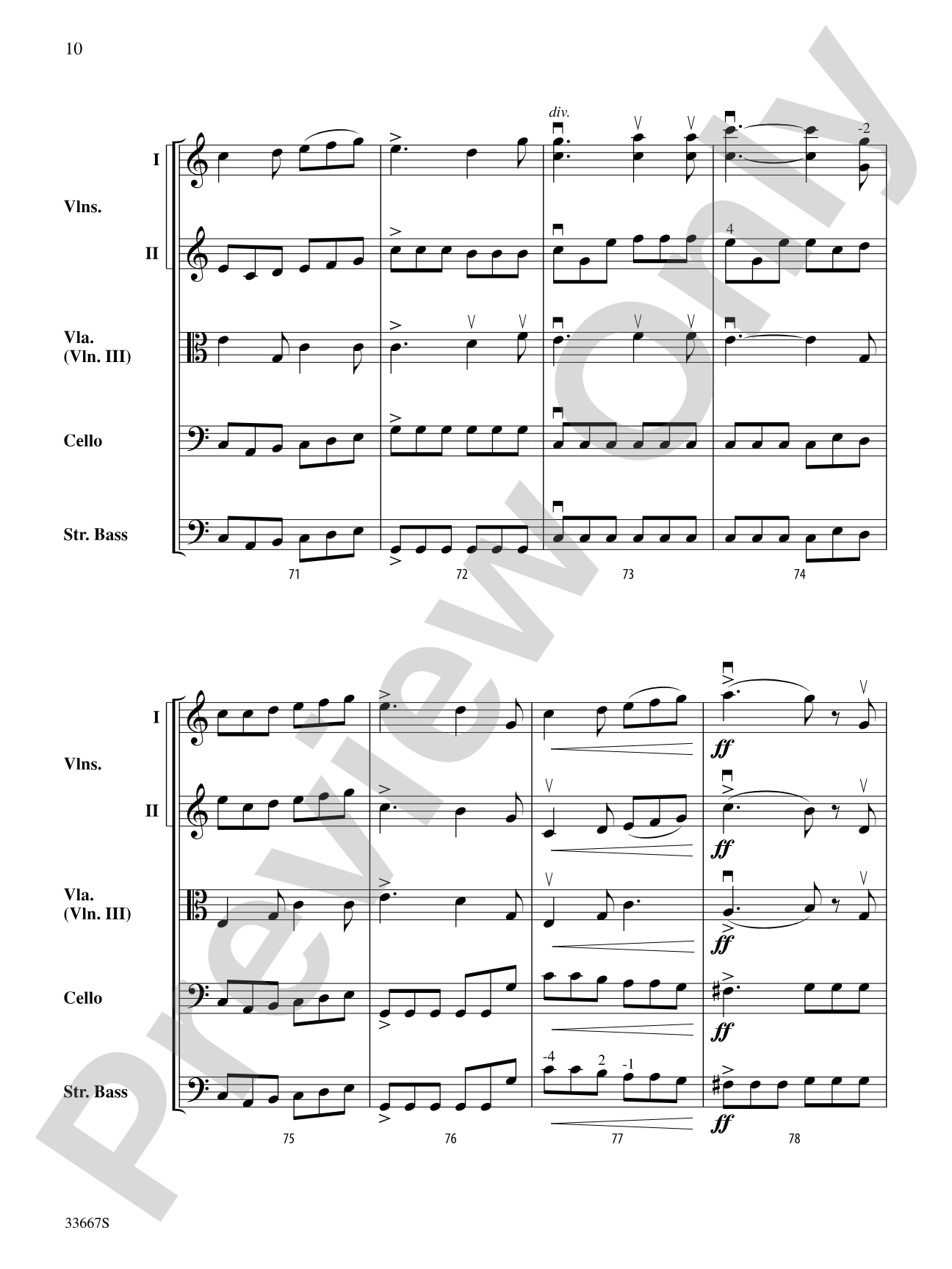 Scottish Symphony: Score