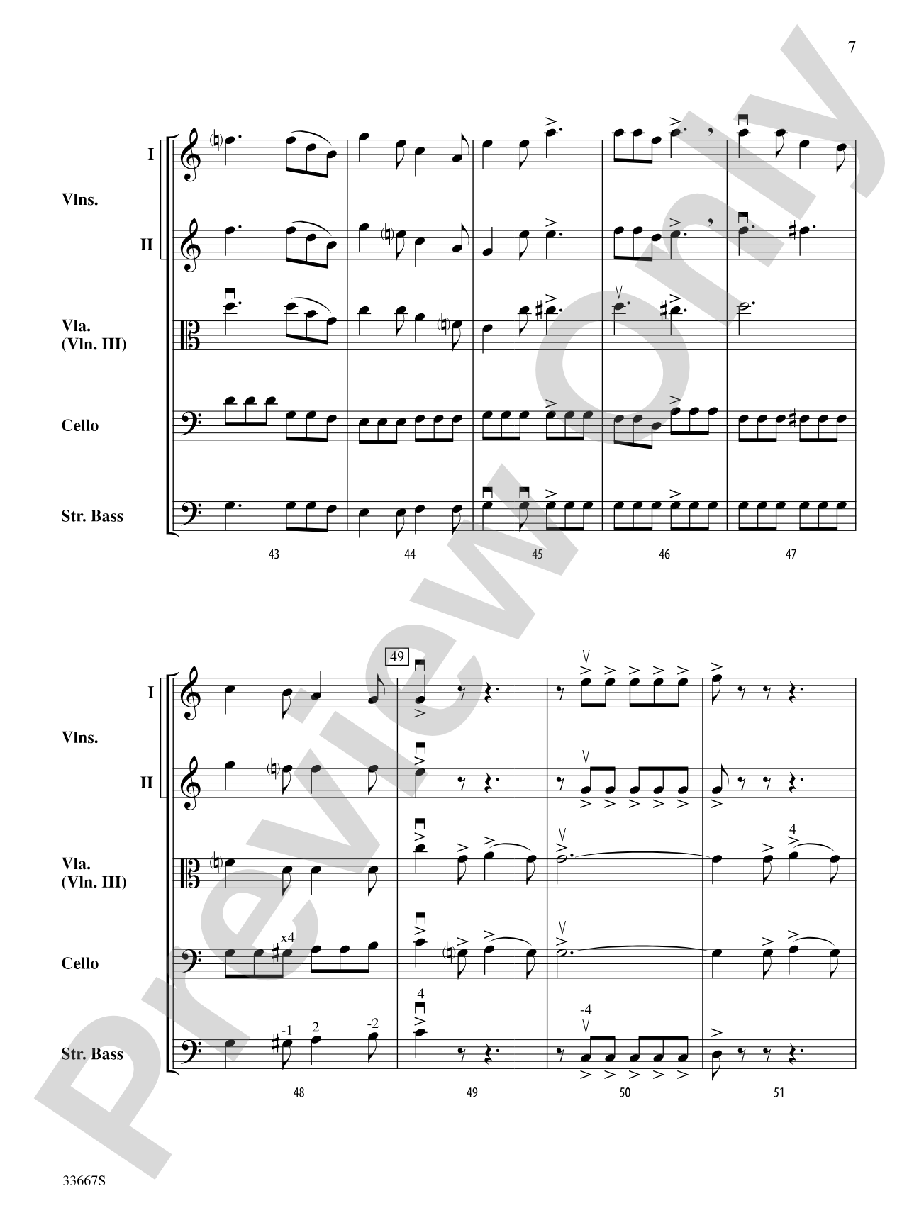 Scottish Symphony: Score