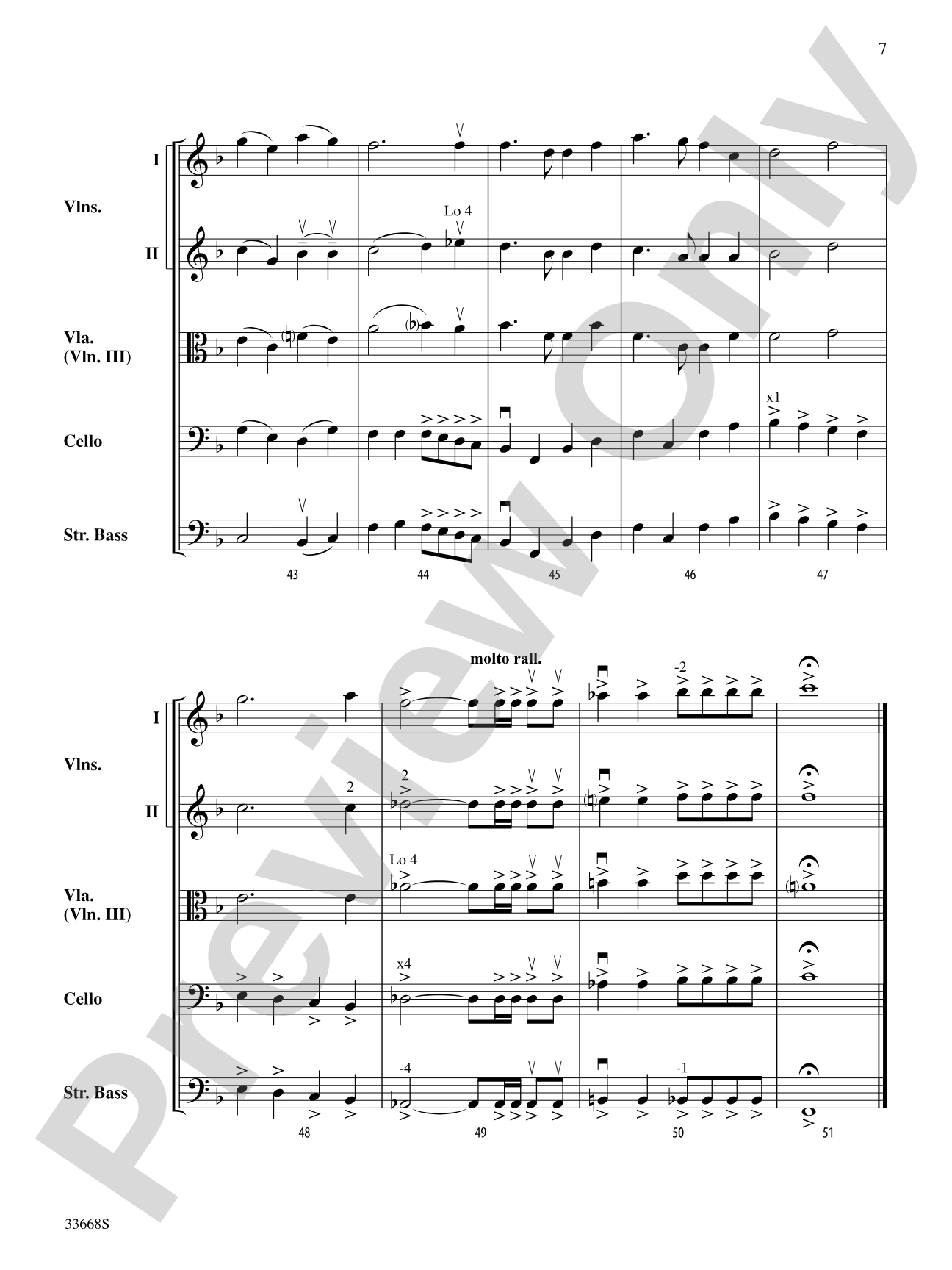 America the Beautiful: String Orchestra Conductor Score & Parts