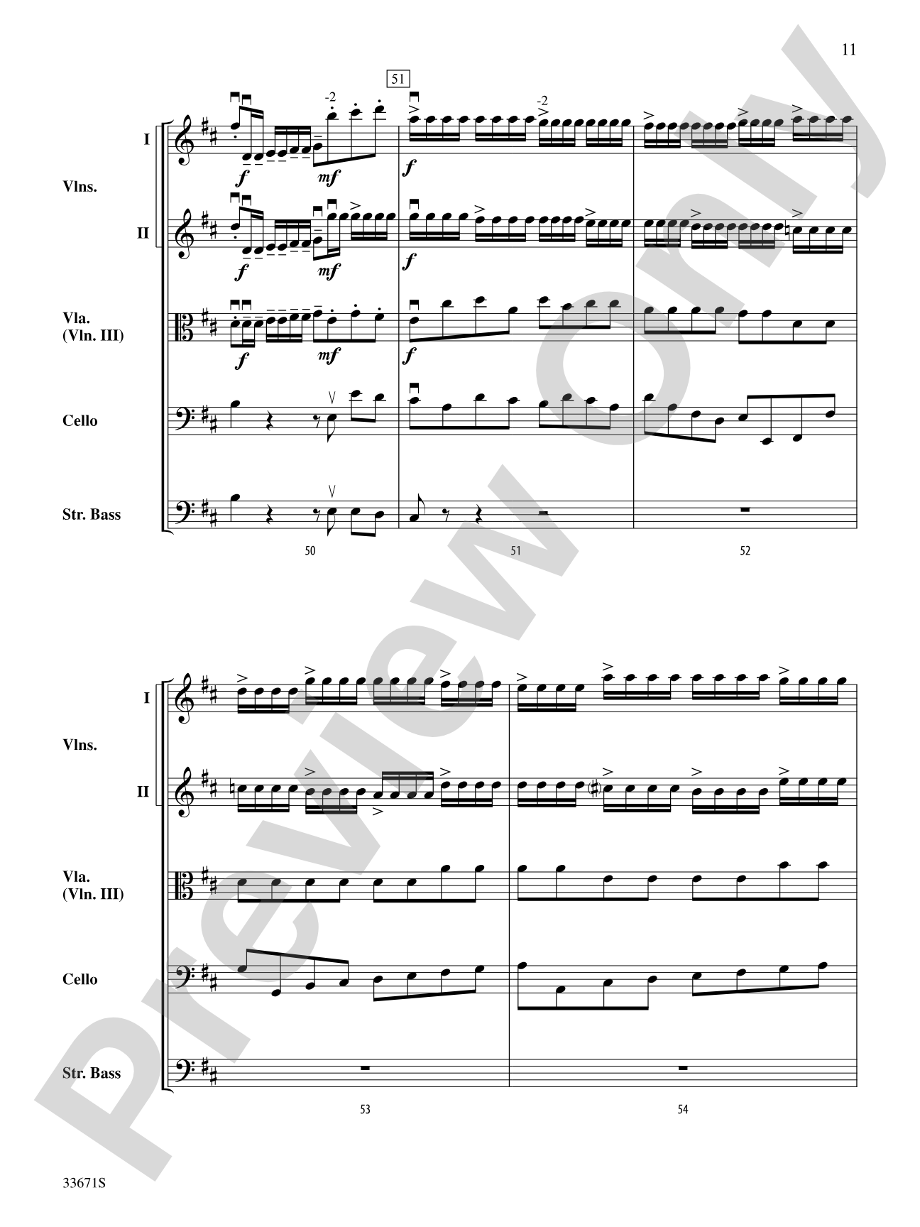 Allegro Vivo: String Orchestra Conductor Score & Parts