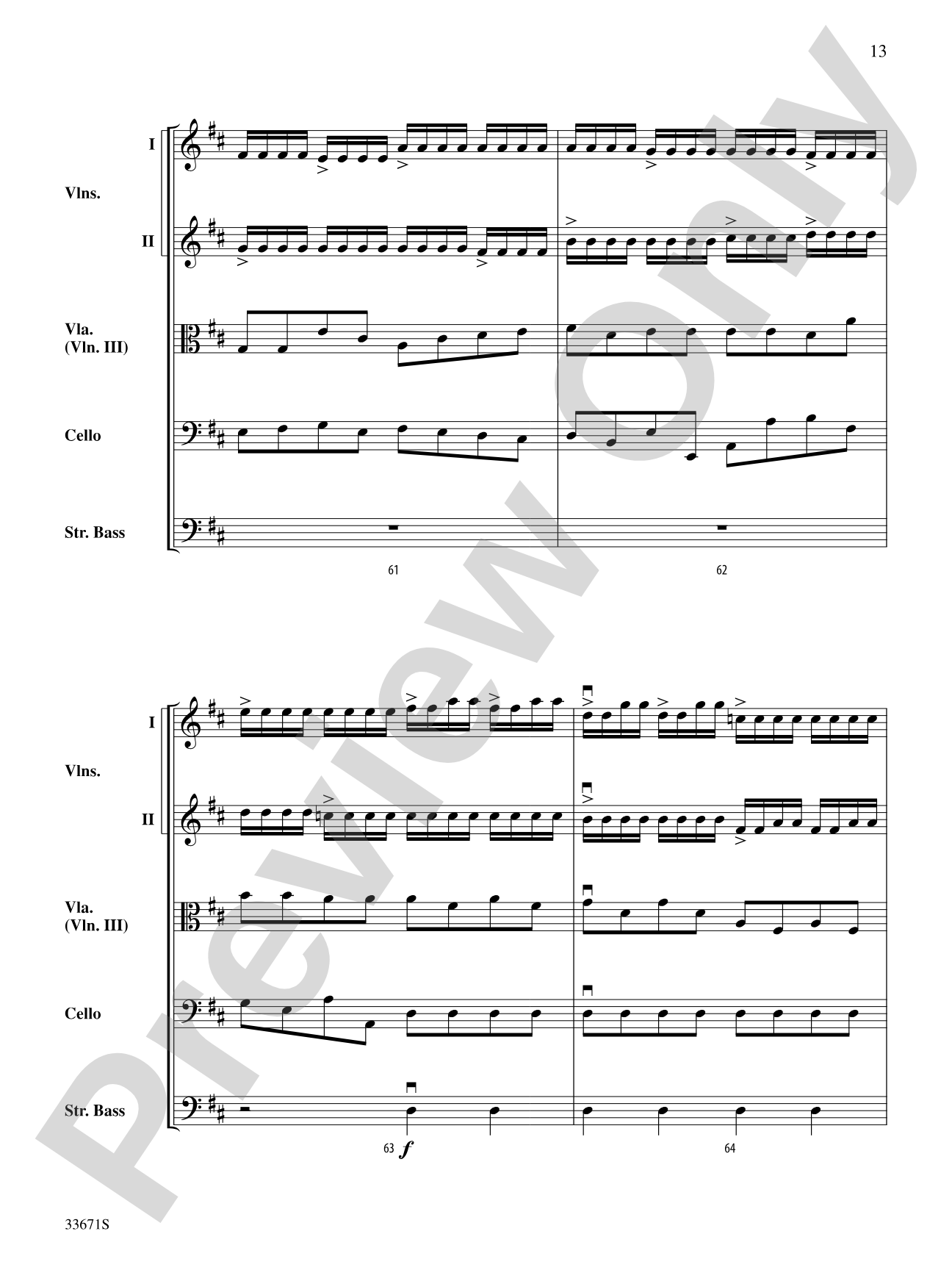 Allegro Vivo: String Orchestra Conductor Score & Parts