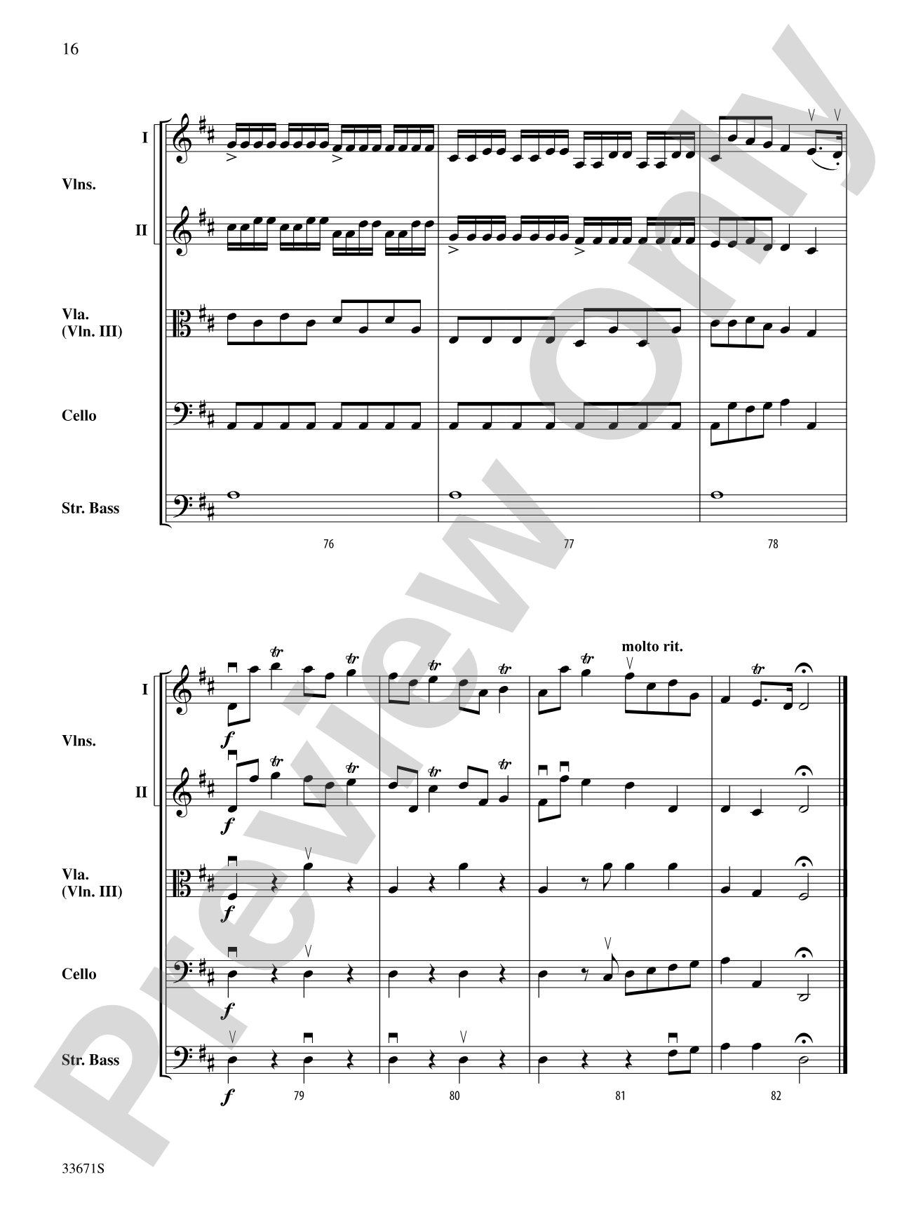 Allegro Vivo: String Orchestra Conductor Score & Parts