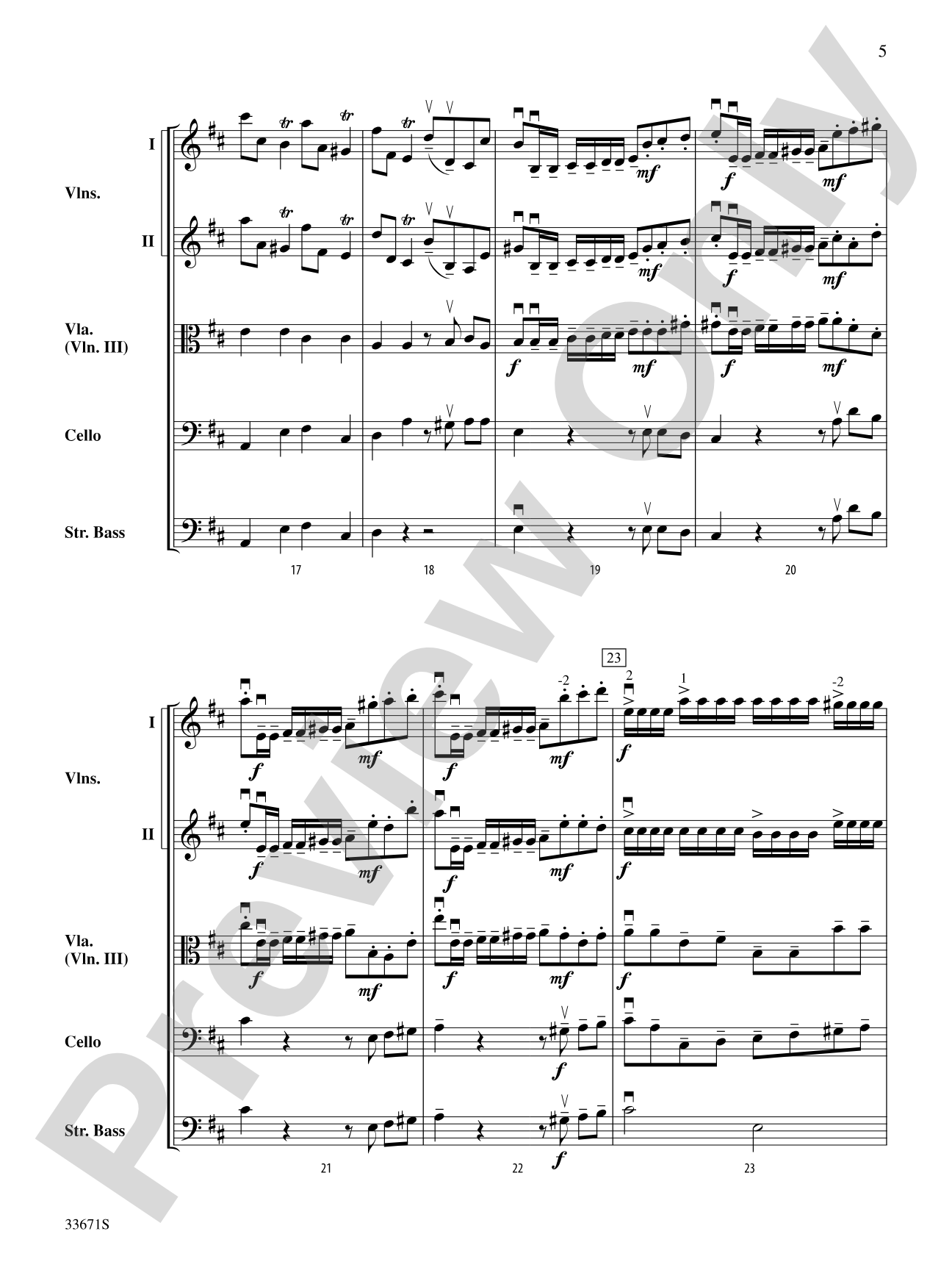 Allegro Vivo: String Orchestra Conductor Score & Parts