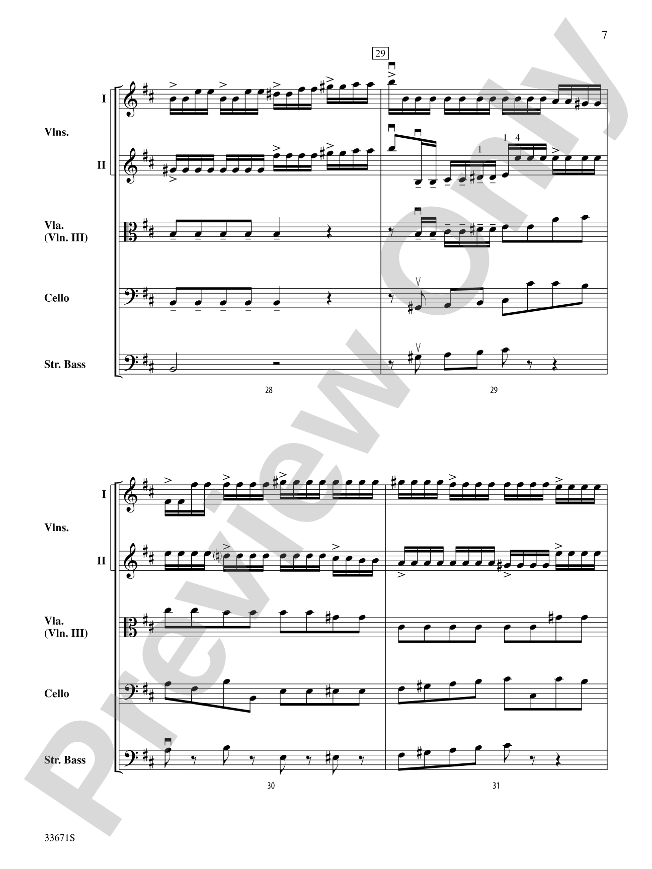 Allegro Vivo: String Orchestra Conductor Score & Parts